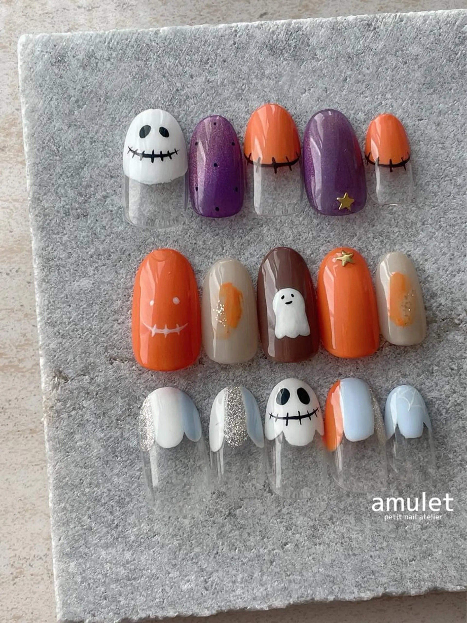 ネイル ハロウィン ハンドネイル amulet TOMOMIのネイルデザイン