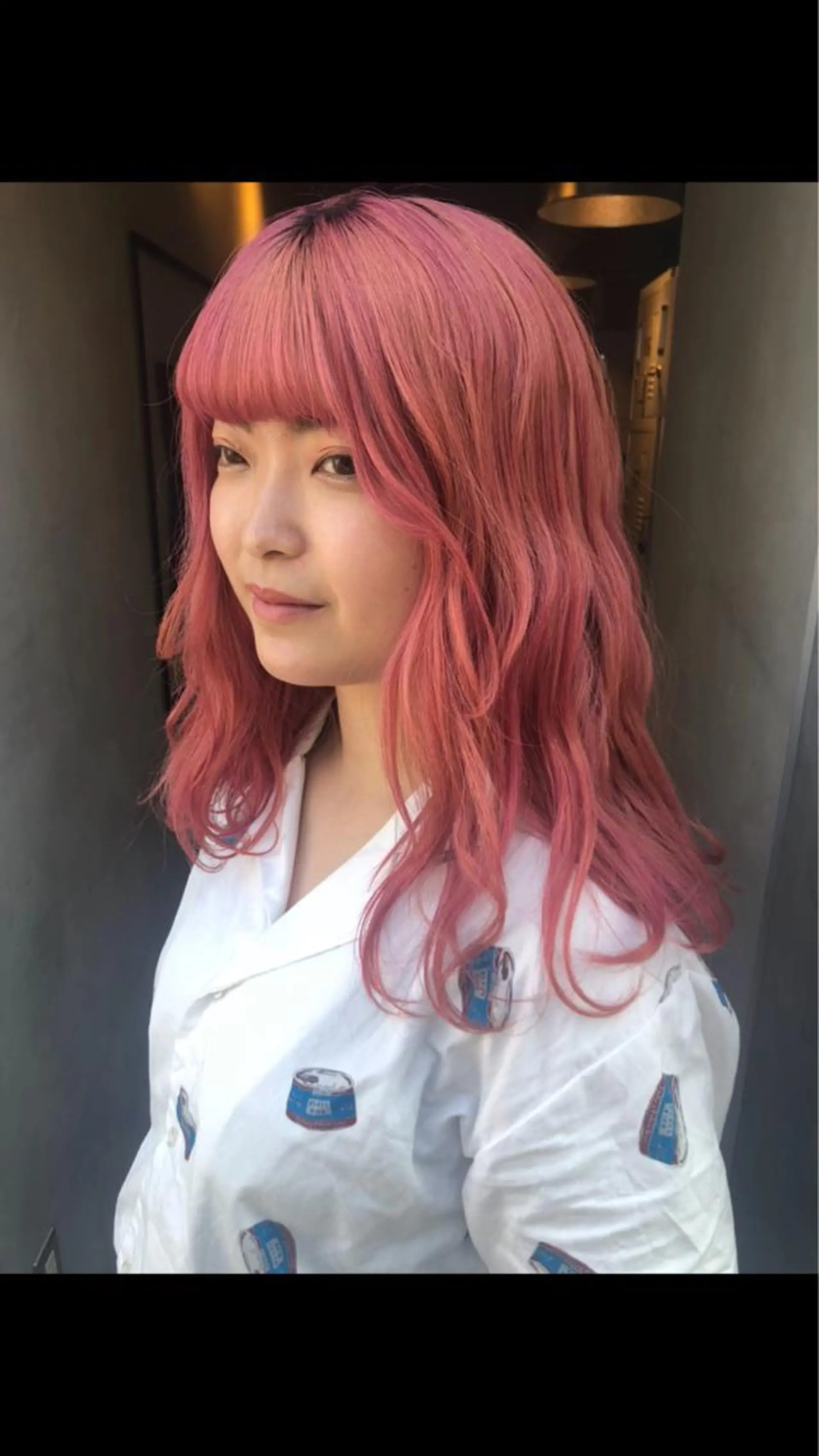 ロング カラー ピンクカラー MIYU💋💖 〈XENA渋谷本店〉のヘアスタイル