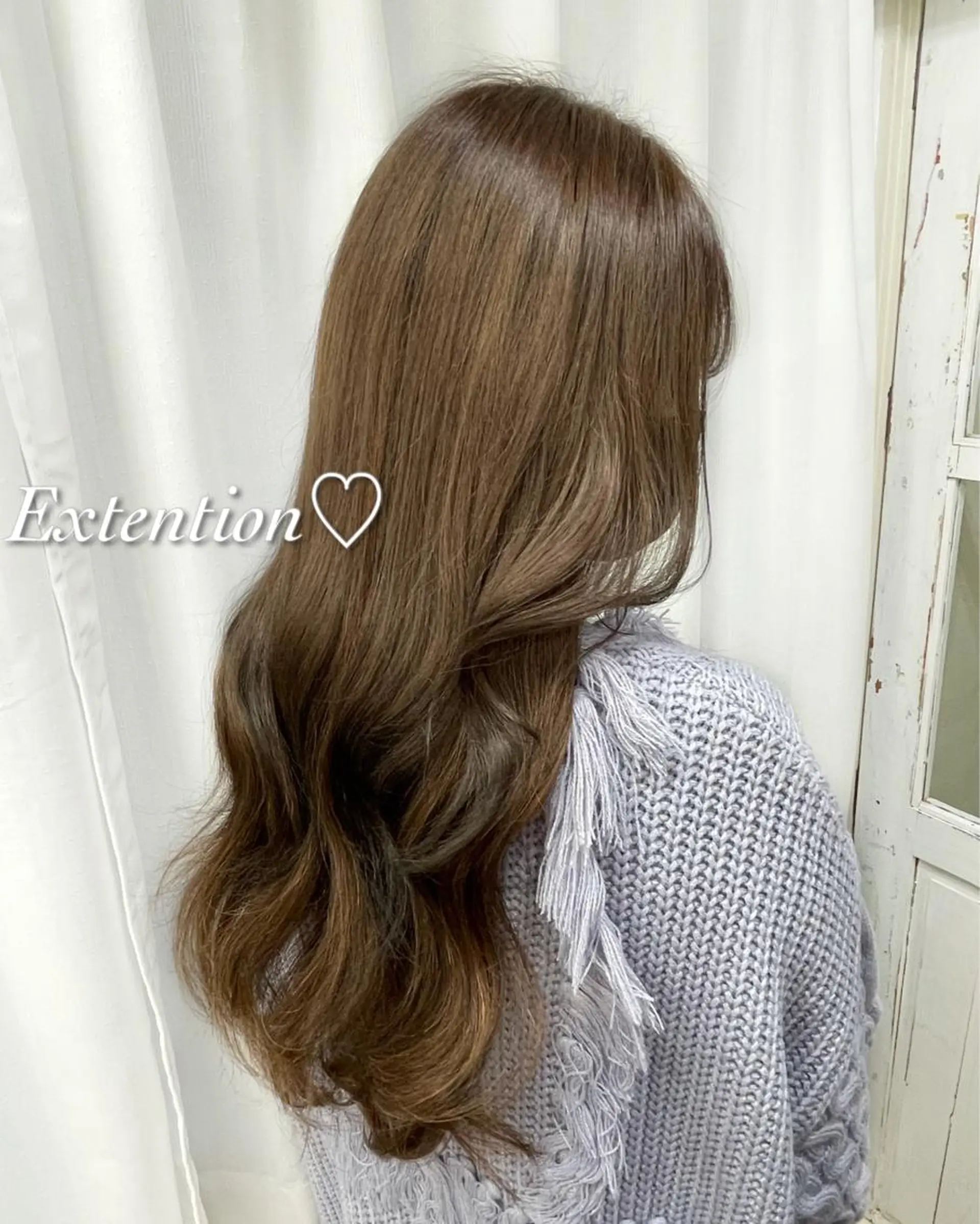 セミロング カラー カット ヘアカラー エクステ ヘアセット 韓国ヘア🤍髪質改善 🇰🇷AKANEのヘアスタイル