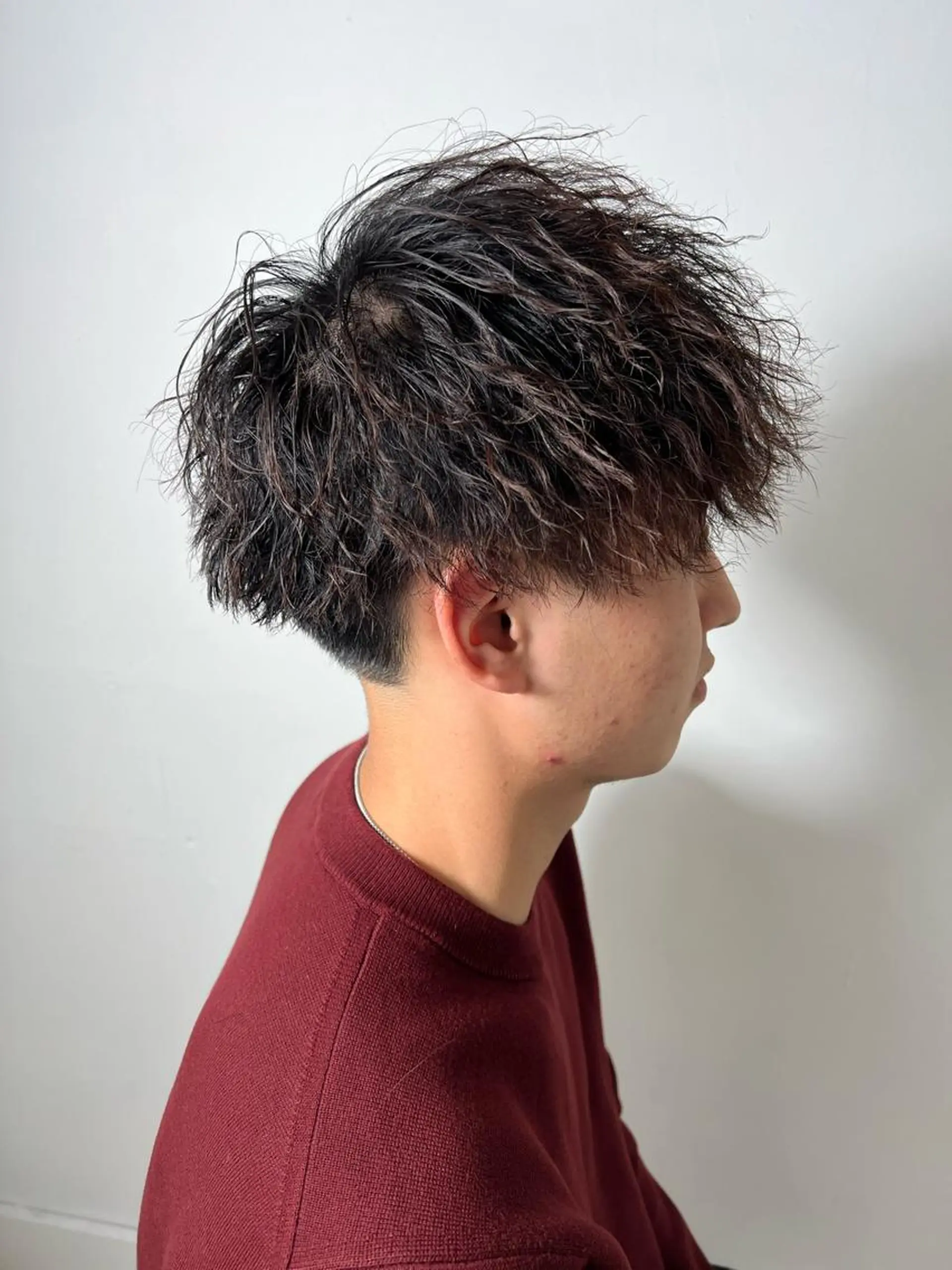 ショート パーマ メンズ ヘアカラー 柏メンズカットパーマ NO.1タイチのヘアスタイル