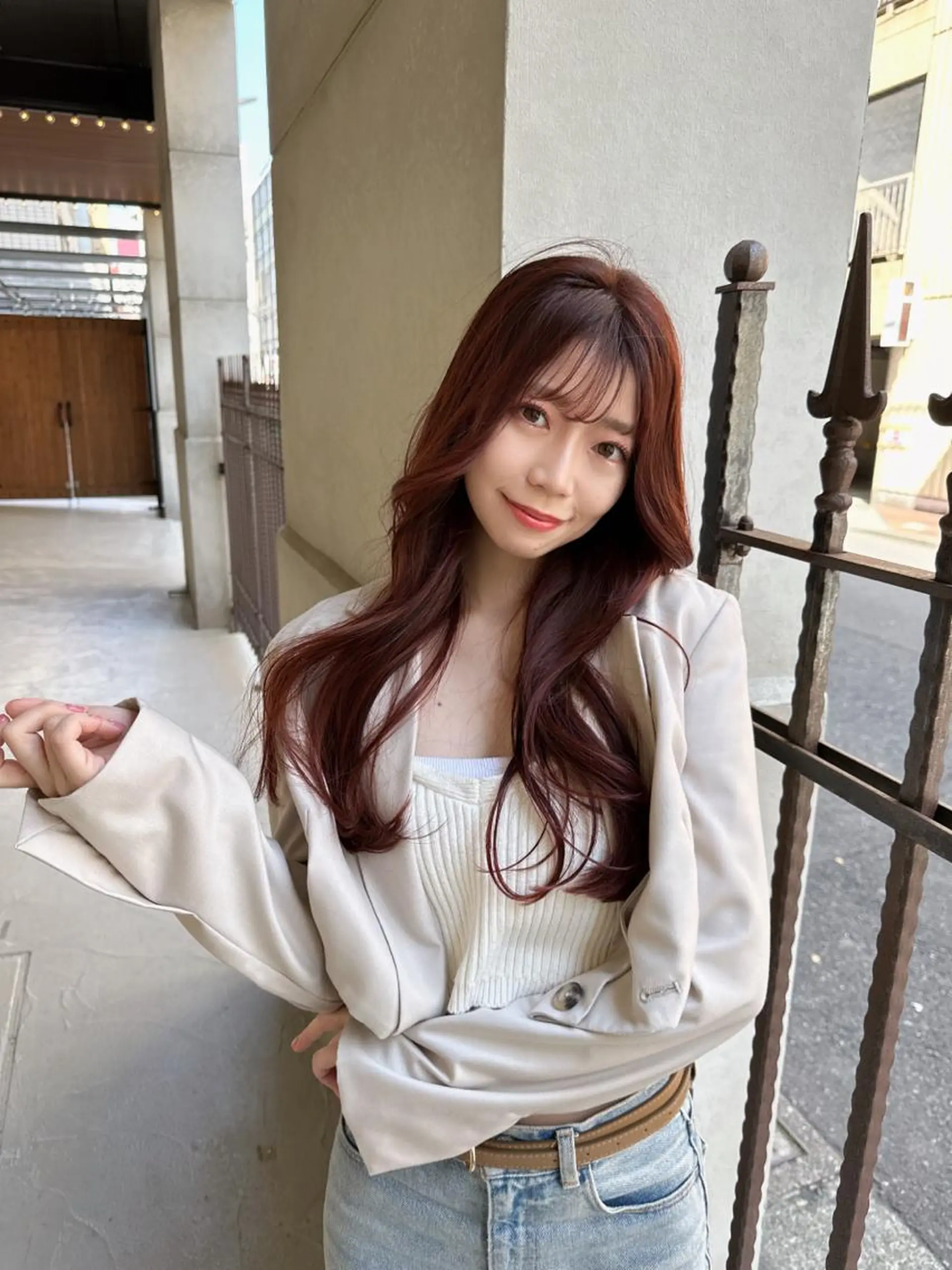 ミディアム カラー 韓国ヘア 店長NEGIのヘアスタイル