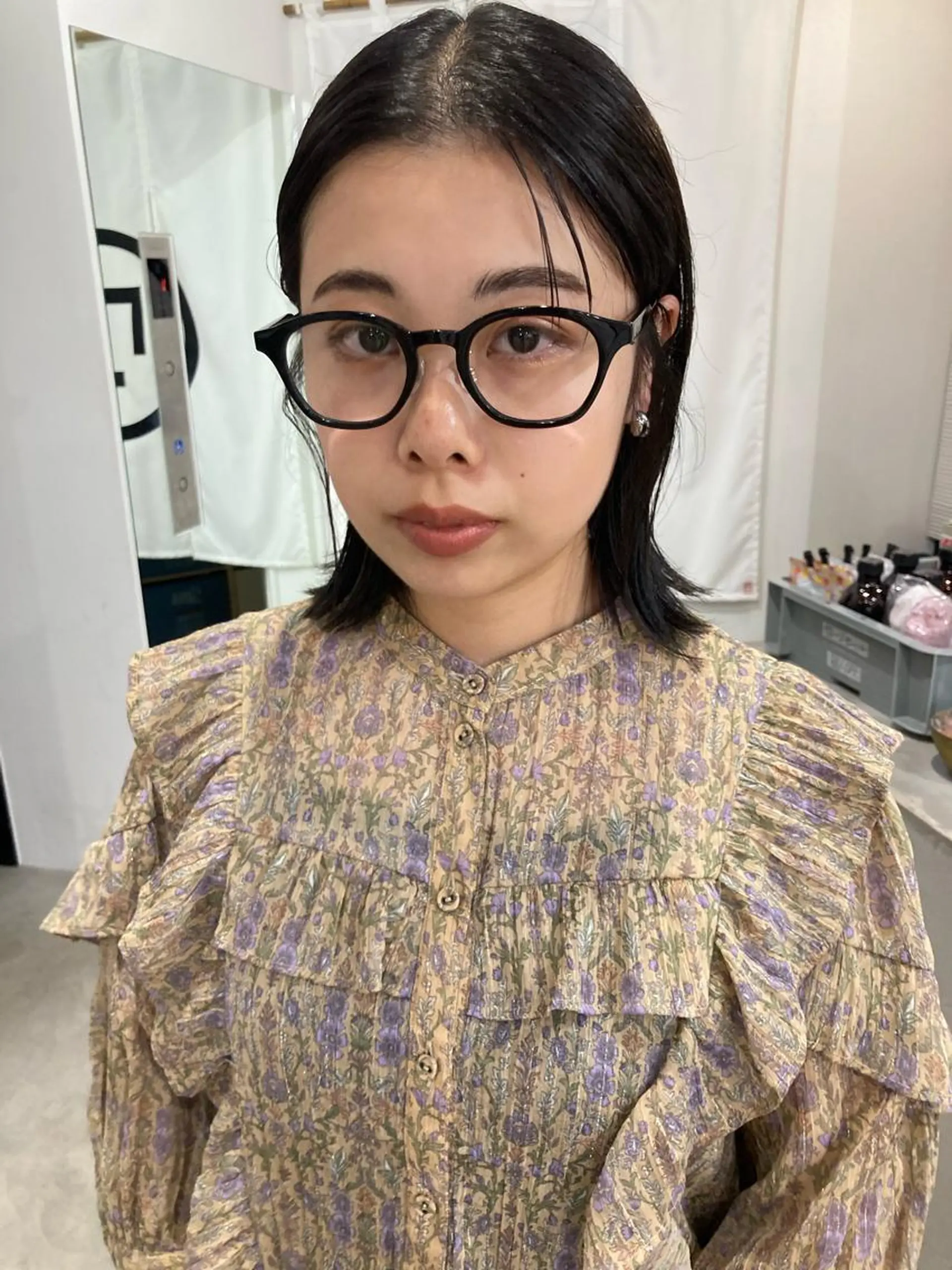 ミディアム ボブ 🧚🏼ボブパーマ 歩美のヘアスタイル