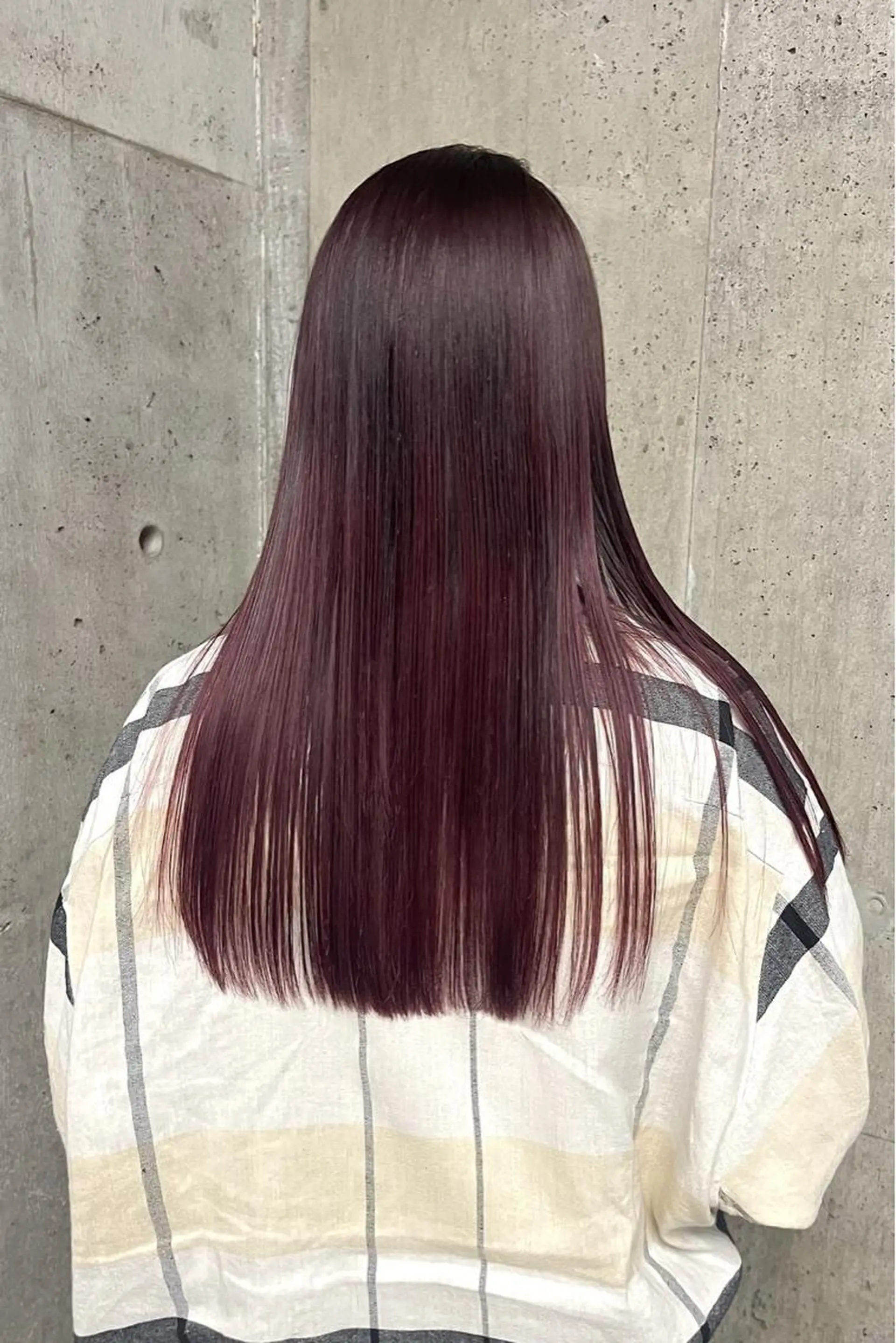 ロング カラー レッドカラー ヘアカラー トリートメント ショート/パーマ /muku サリのヘアスタイル