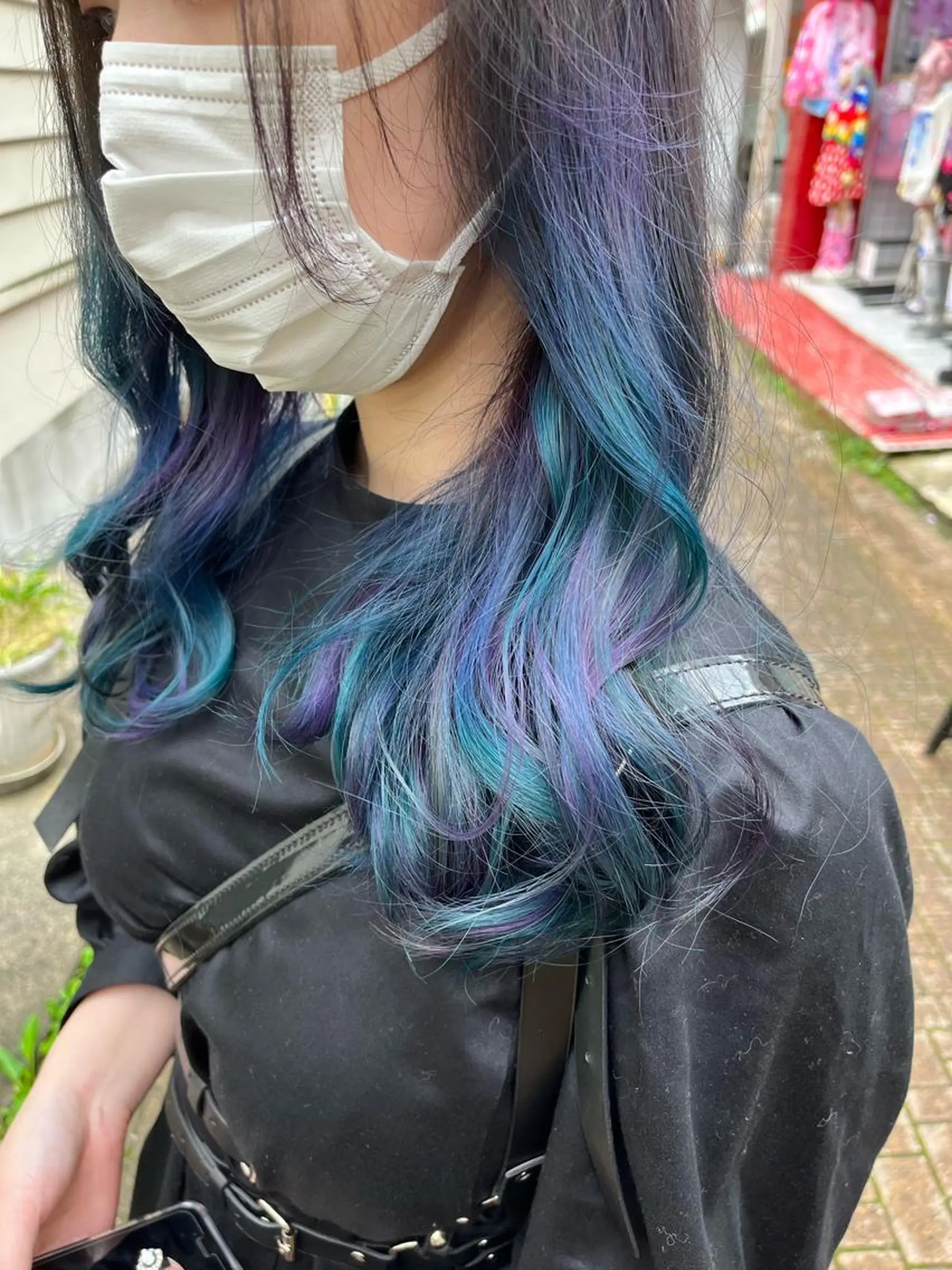 ロング カラー ショートボブ アッシュ バレイヤージュ ミストバング ベージュカラー カット ヘアカラー トリートメント 原宿サロン代表 デザインカラー伊藤卓のヘアスタイル