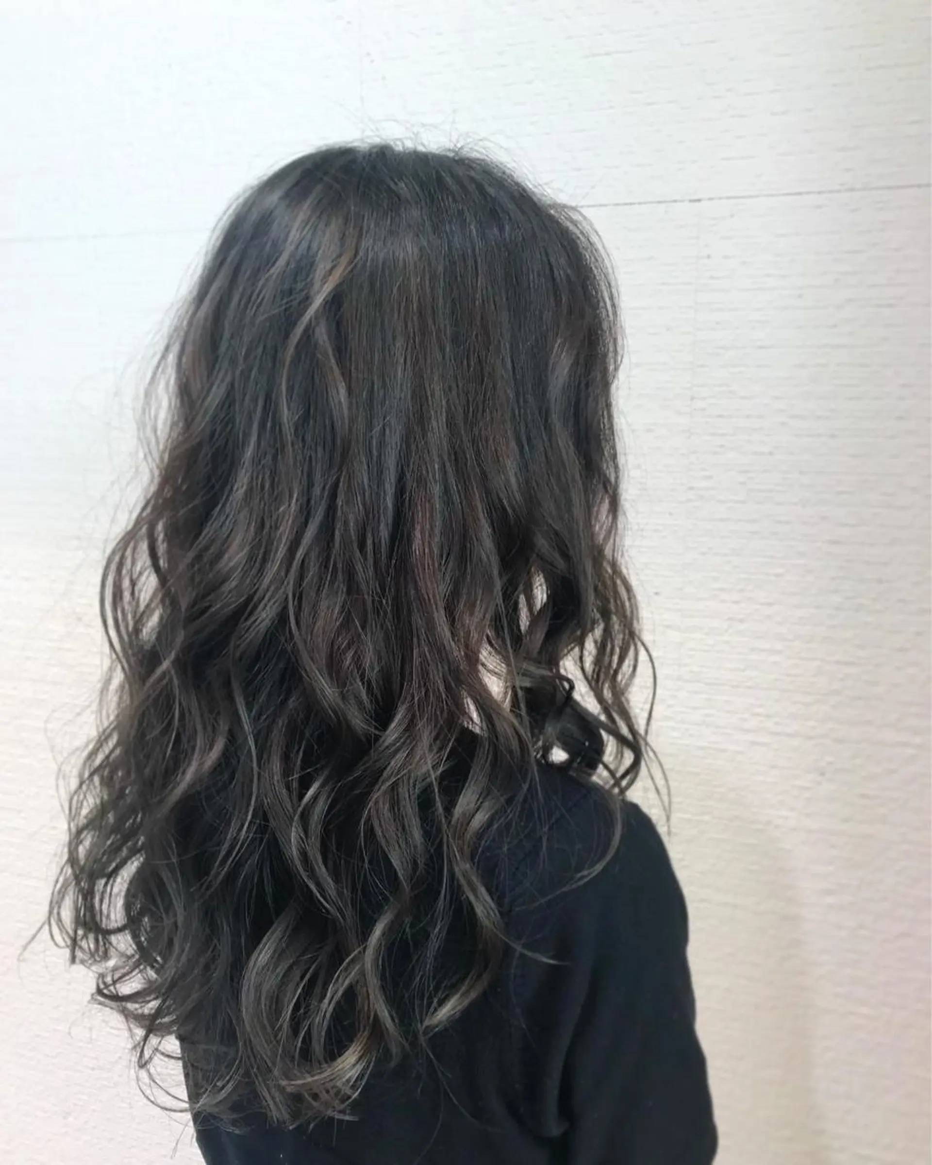 ロング カラー グレージュ オリーブグレージュ オリーブグレー 【メンズ縮毛矯正】 田中秀斗のヘアスタイル