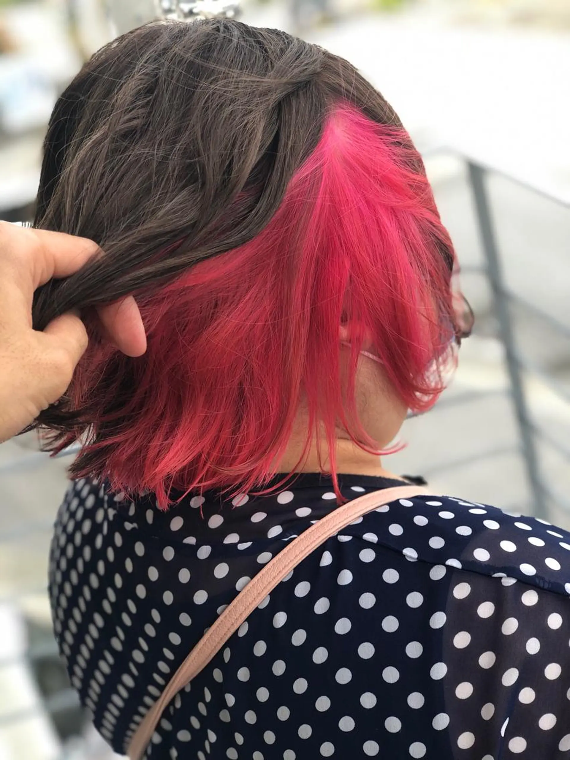 ミディアム カラー ピンクカラー Snaly カラー特化ページのヘアスタイル