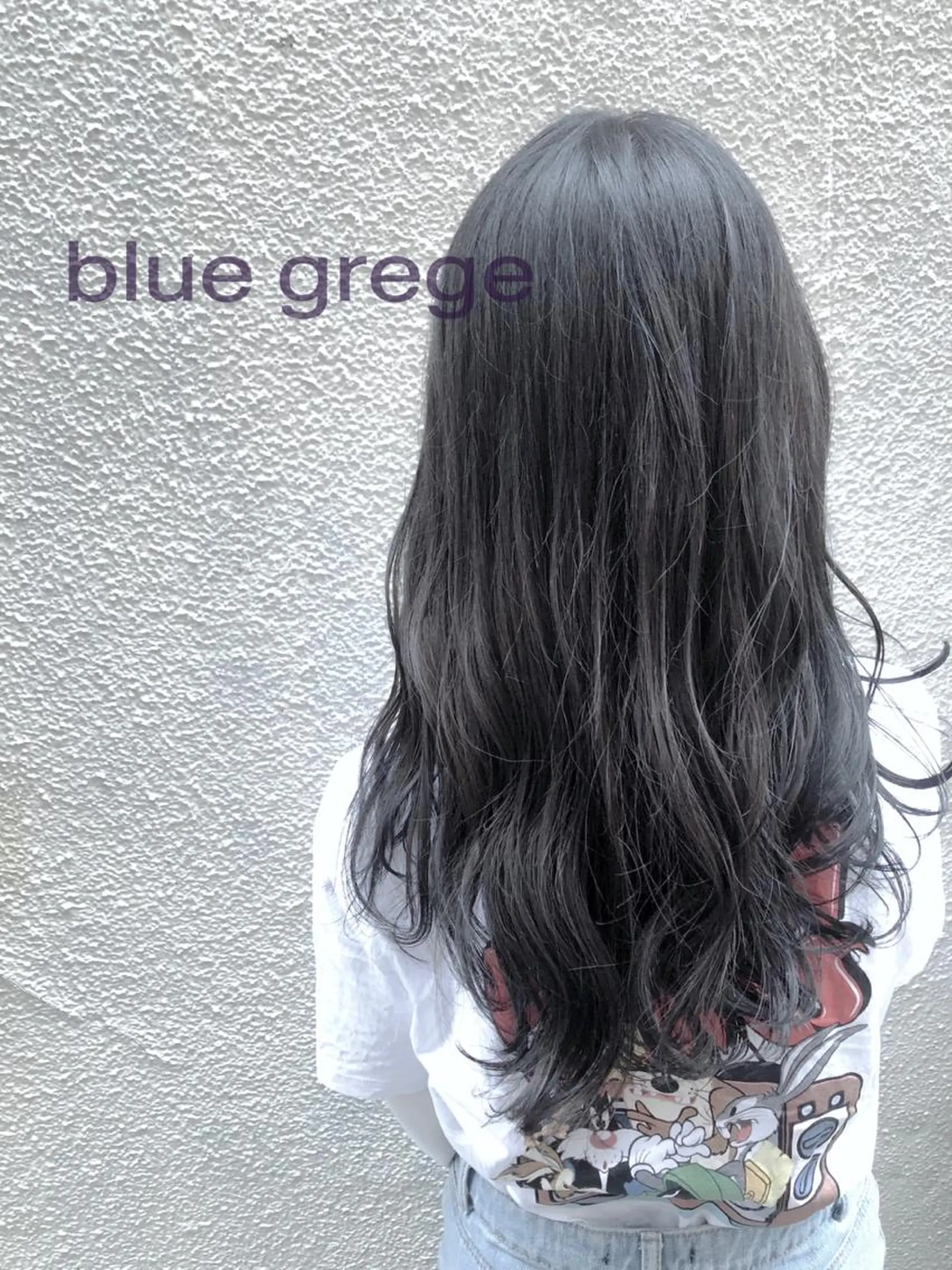 ロング カラー ブリーチ ブルーカラー ブルージュ ブリーチなしカラー Siesta所属・髪質改善/縮毛矯正/ トリートメント/庭田のヘアスタイル