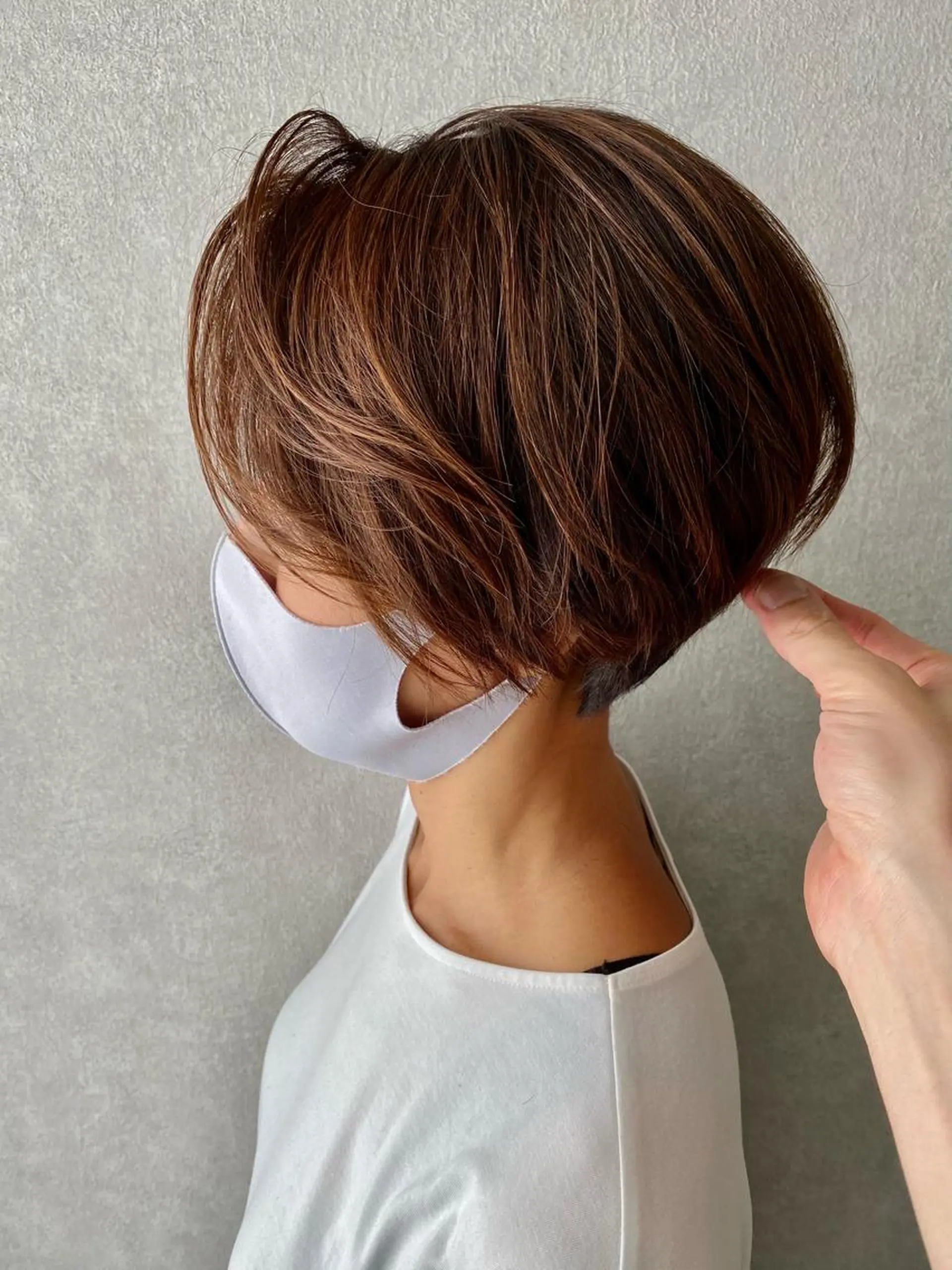 ショート ショートボブ ボブ くびれヘア 韓国風ヘア ショートヘア カット ヘッドスパ Seasonal〜(シーズナル)所属・伊藤 早人のヘアスタイル