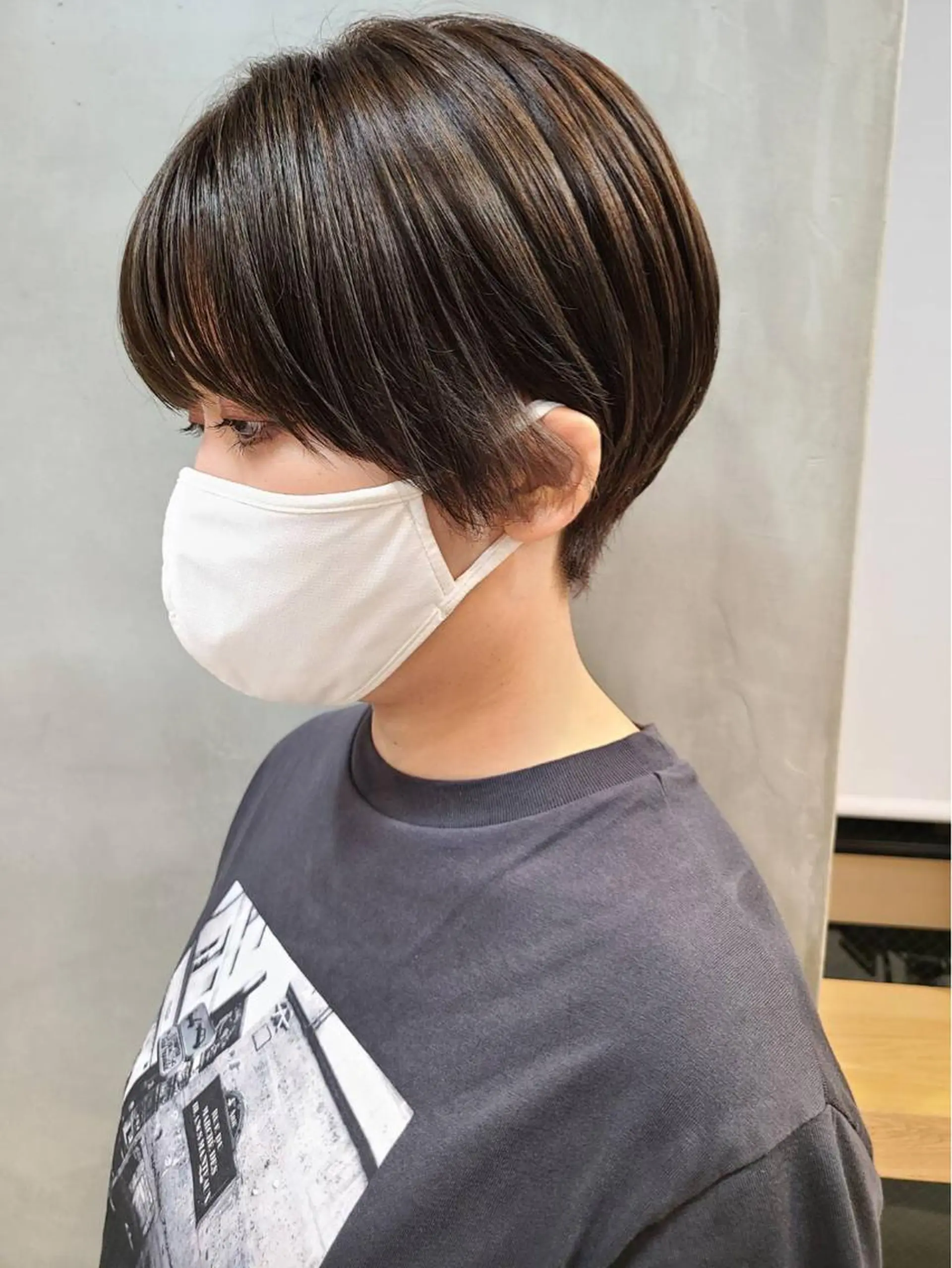 ショート カラー ハイライトカラー ハイライト ショートヘア原宿 fifth コシのヘアスタイル