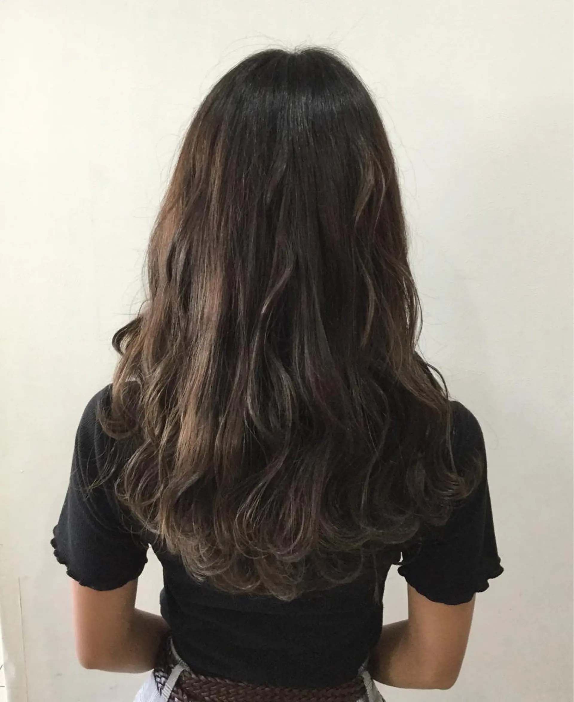 ロング カラー ヘアアレンジ 脱白髪染め美容師 竹内涼乃のヘアスタイル