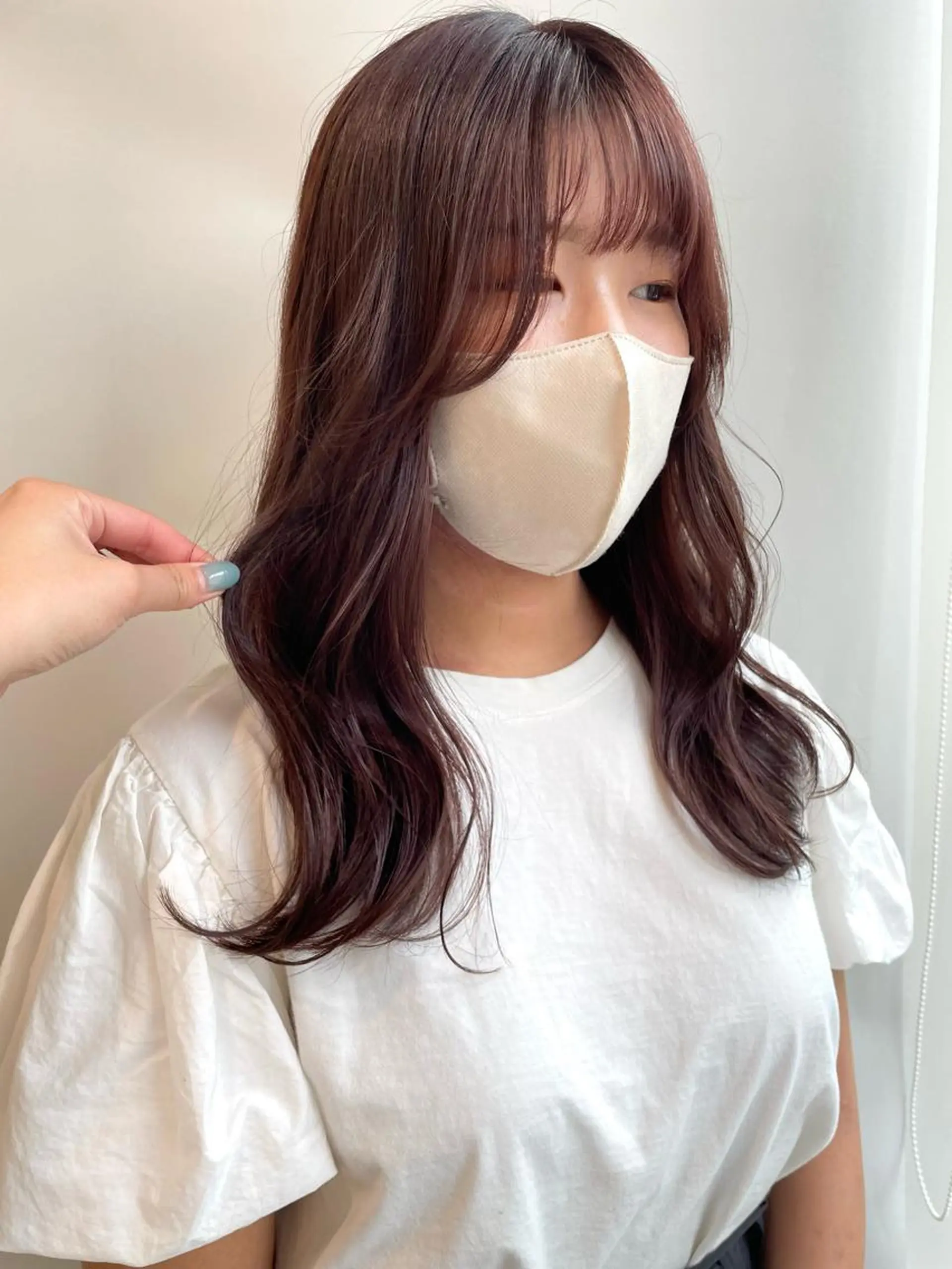 ロング カラー カット ヘアカラー トリートメント 山口 莉奈のヘアスタイル