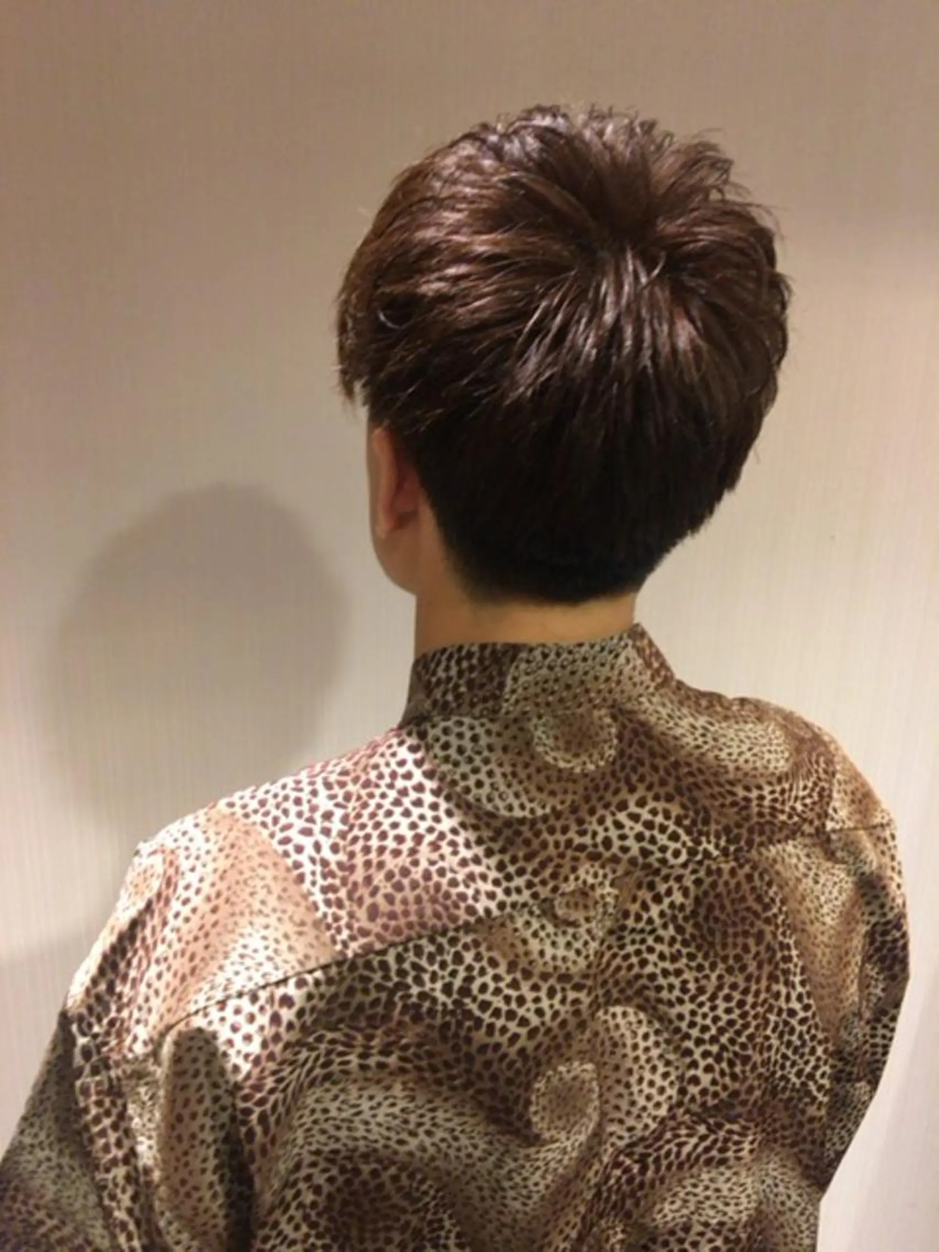 ショート カラー パーマ メンズ 【mokuオーナー】 ちはるのヘアスタイル