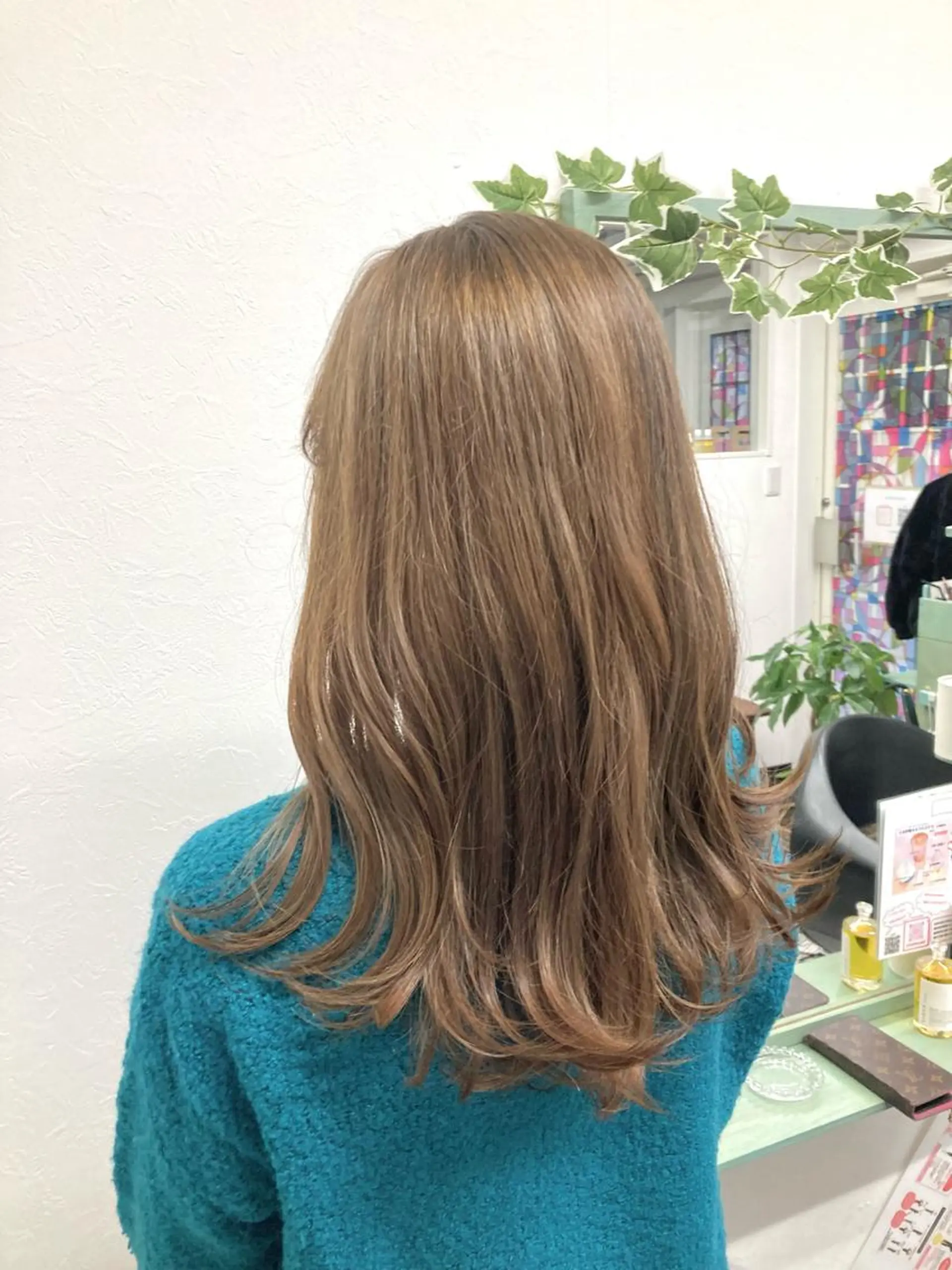ロング カラー パーマ ヘアアレンジ ダブルカラー グレージュ 髪質改善✧︎カラー 💎AIM【アイム】のヘアスタイル