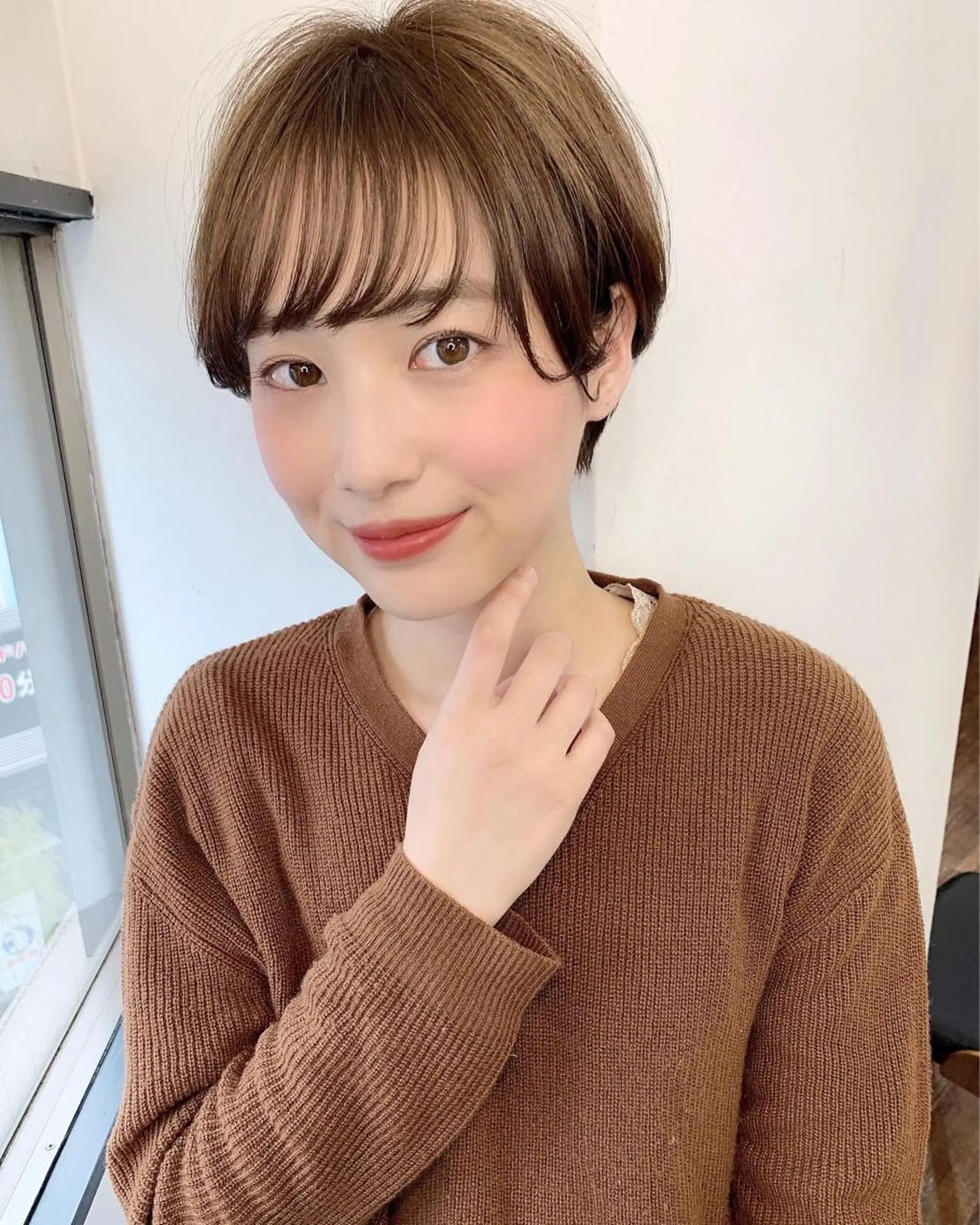 ショート 縮毛矯正/ショート/ レイヤー/畑中正敏のヘアスタイル