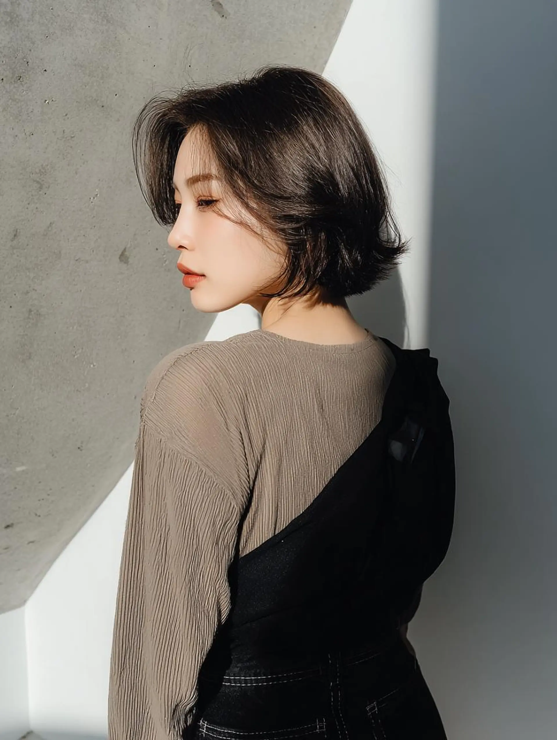 ショート くびれヘア 外ハネヘア カット ヘアカラー トリートメント ショート＆ボブ🦋 shell立川🫧のヘアスタイル