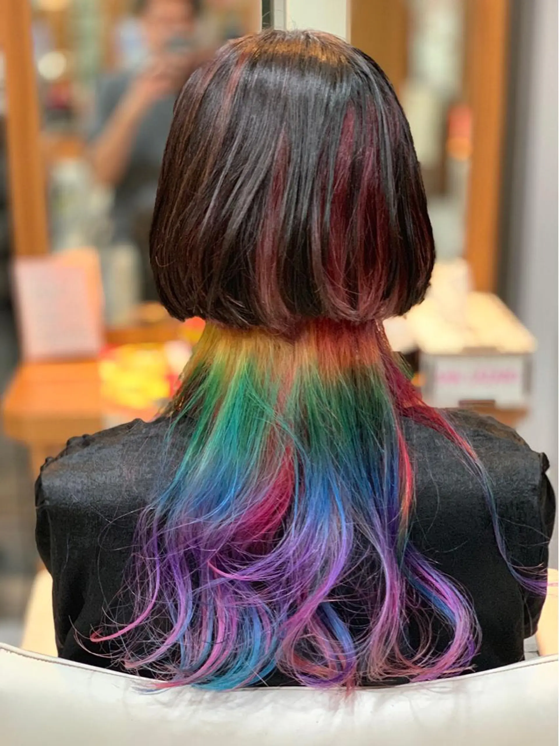 ショート カラー 縮毛矯正 トリートメント 白髪ぼかしハイライト 柳川拓哉のヘアスタイル