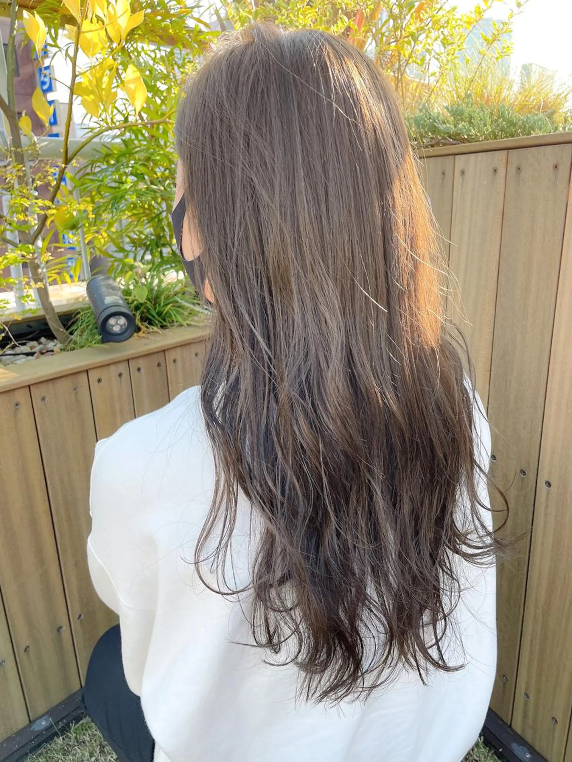 セミロング カラー パーマ ベージュカラー ブリーチ ミルクティーベージュ ブリーチなしカラー 大人かわいい💍🤍 ボブ/ショートボブのヘアスタイル