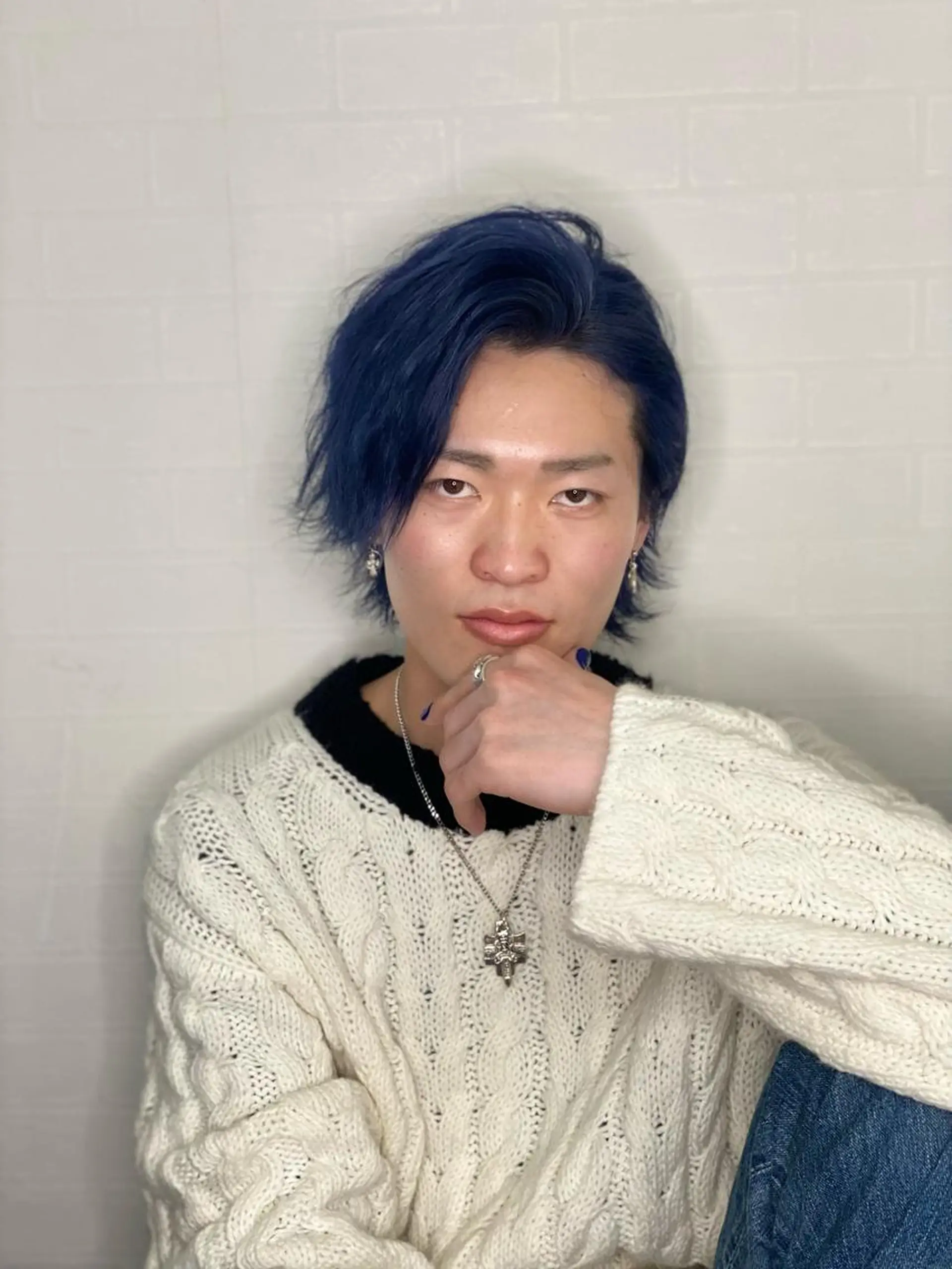 ショート カラー パーマ メンズ ブリーチカラー特化 U-topia小島のヘアスタイル