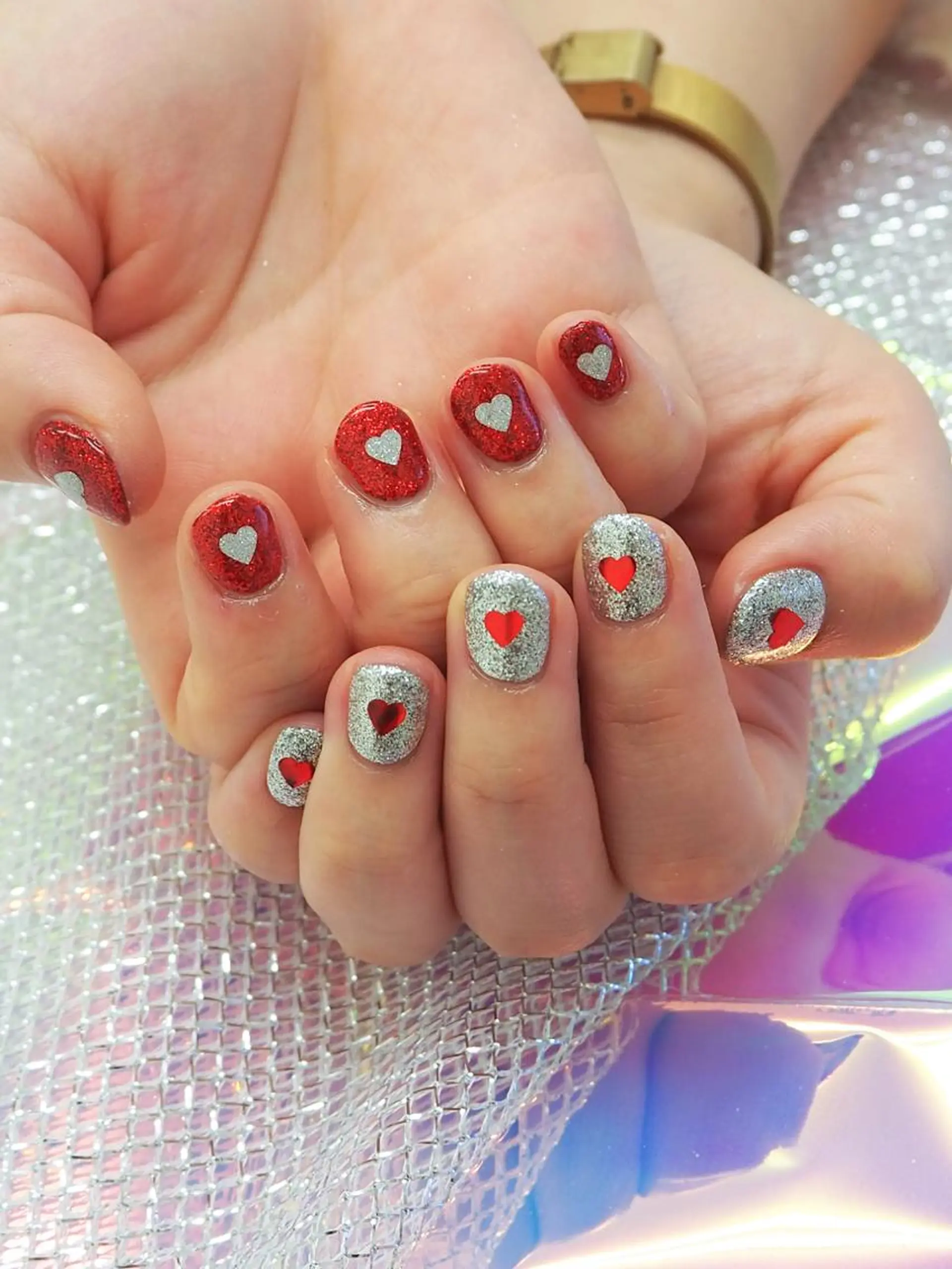 ネイル ハート ハンドネイル Hisaka Mikiのネイルデザイン