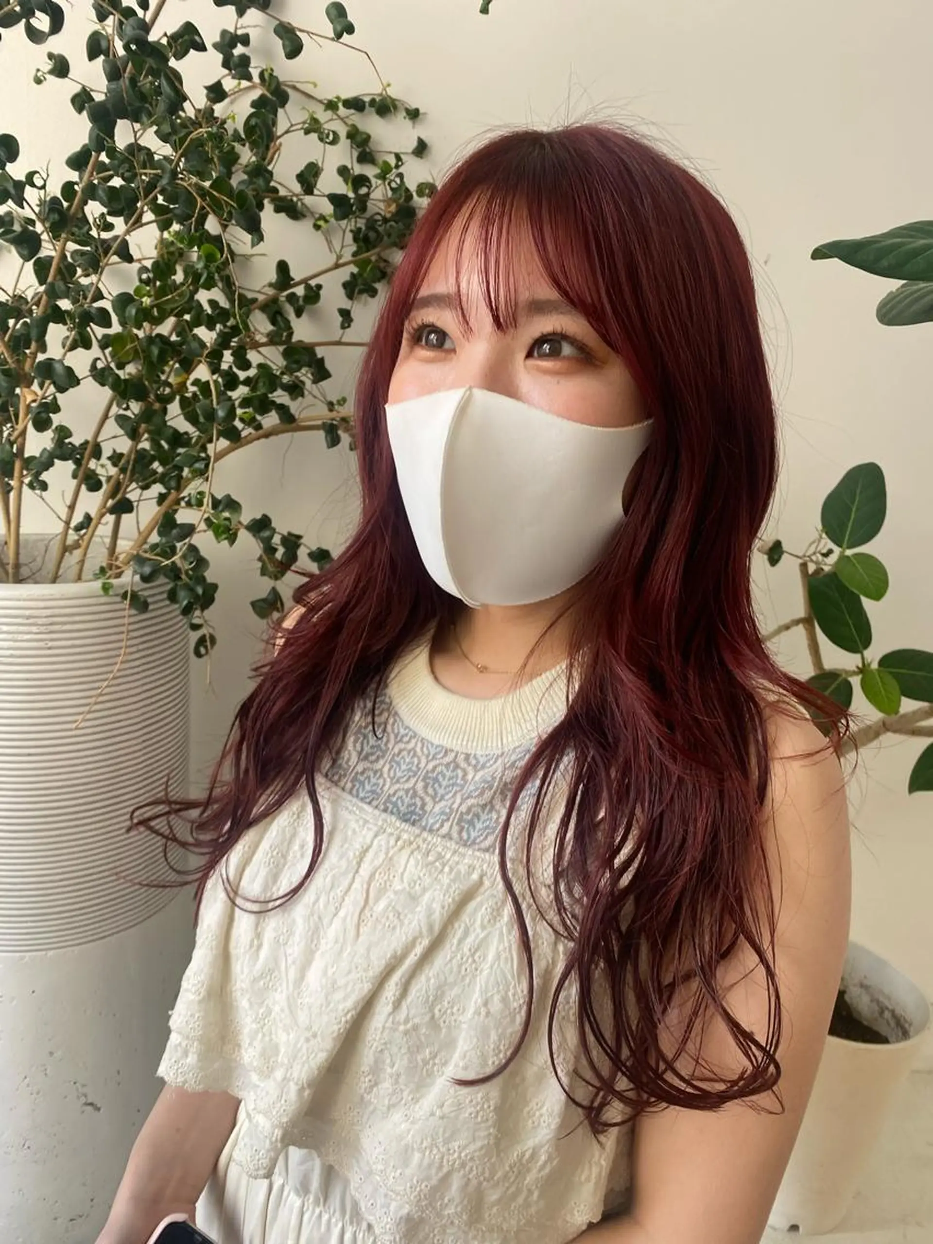 ロング カラー ブリーチ ブリーチなしカラー 顔周りカット/透明感 カラー✂️MEIのヘアスタイル