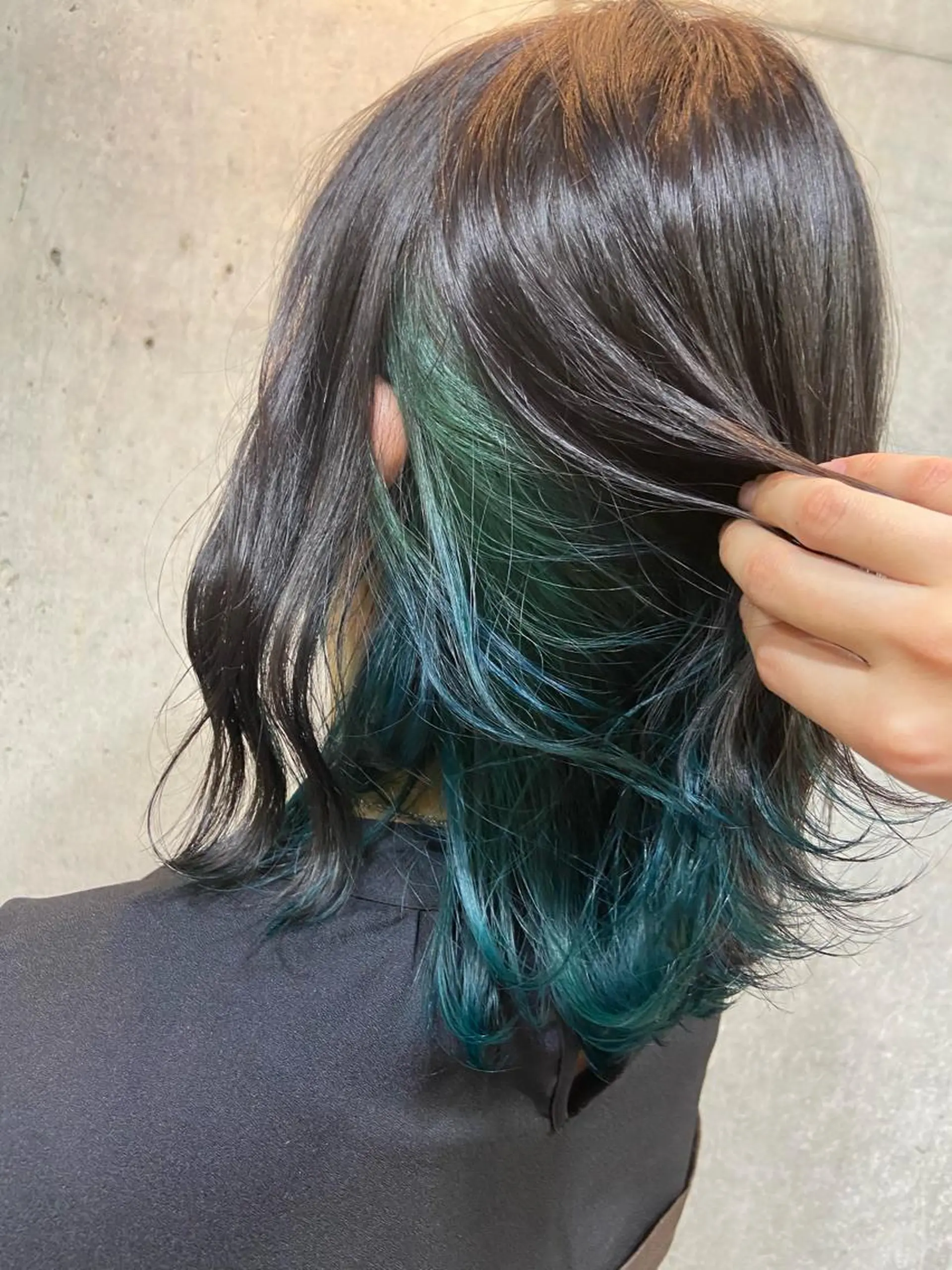 ミディアム カラー 暗髪/艶髪/Ono .のヘアスタイル