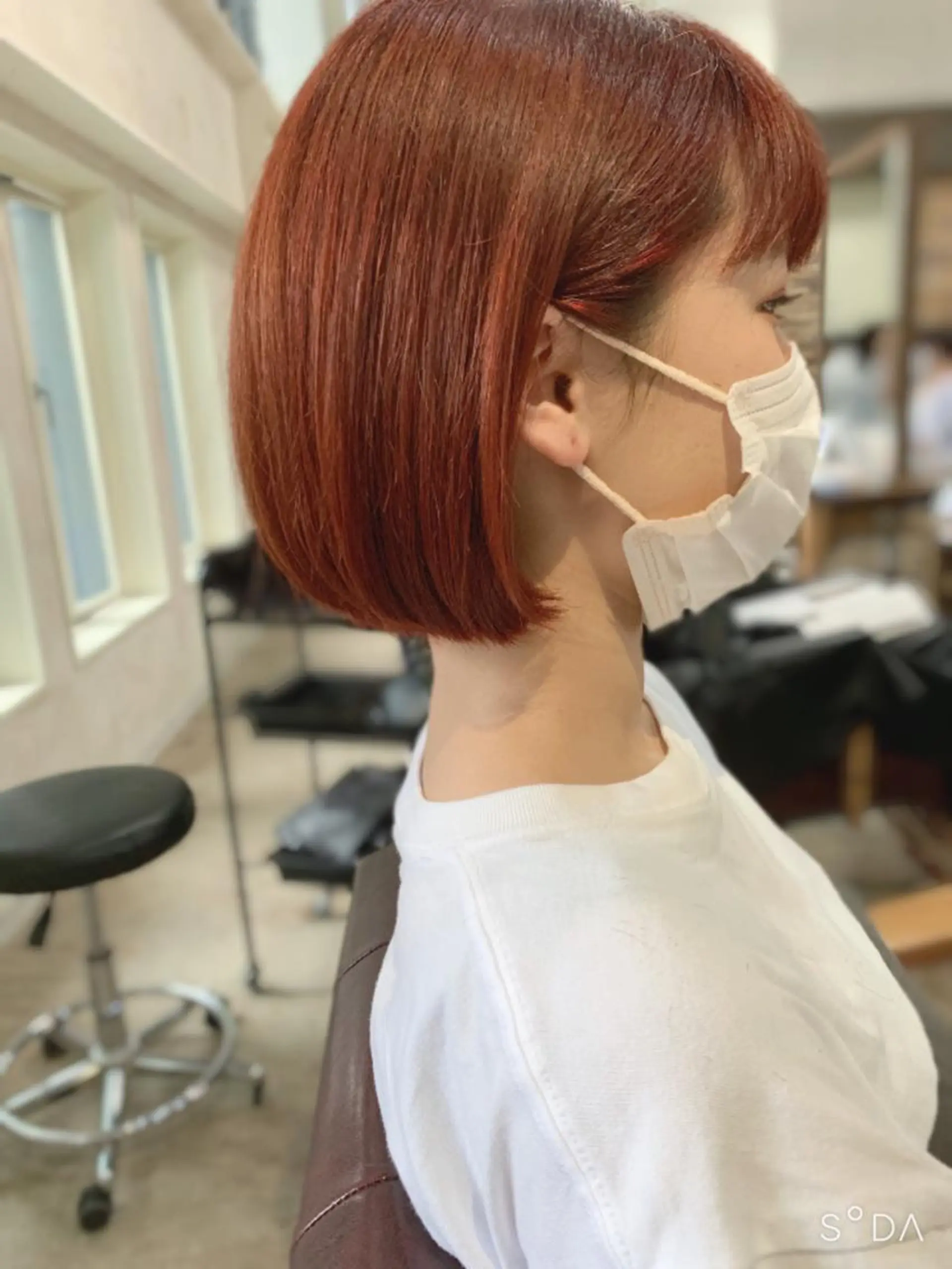 ショート 切りっぱなしボブ ボブ カット トリートメント トリートメント /カラー/NAOKIのヘアスタイル