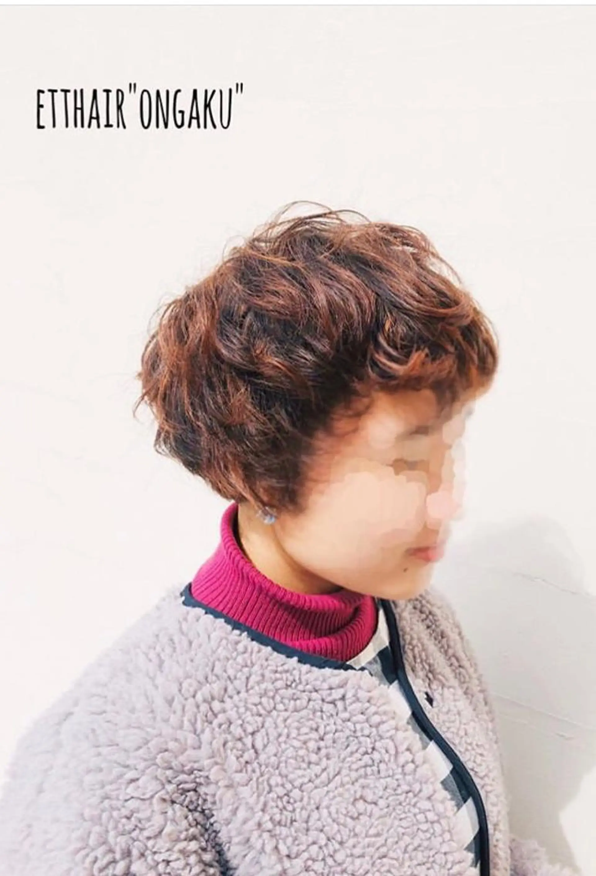 ショート カラー ブラウンカラー ハイライトカラー オレンジ オレンジブラウン くせ毛 カット ヘアカラー 公庄　グジョウ 　隆　　タカシのヘアスタイル