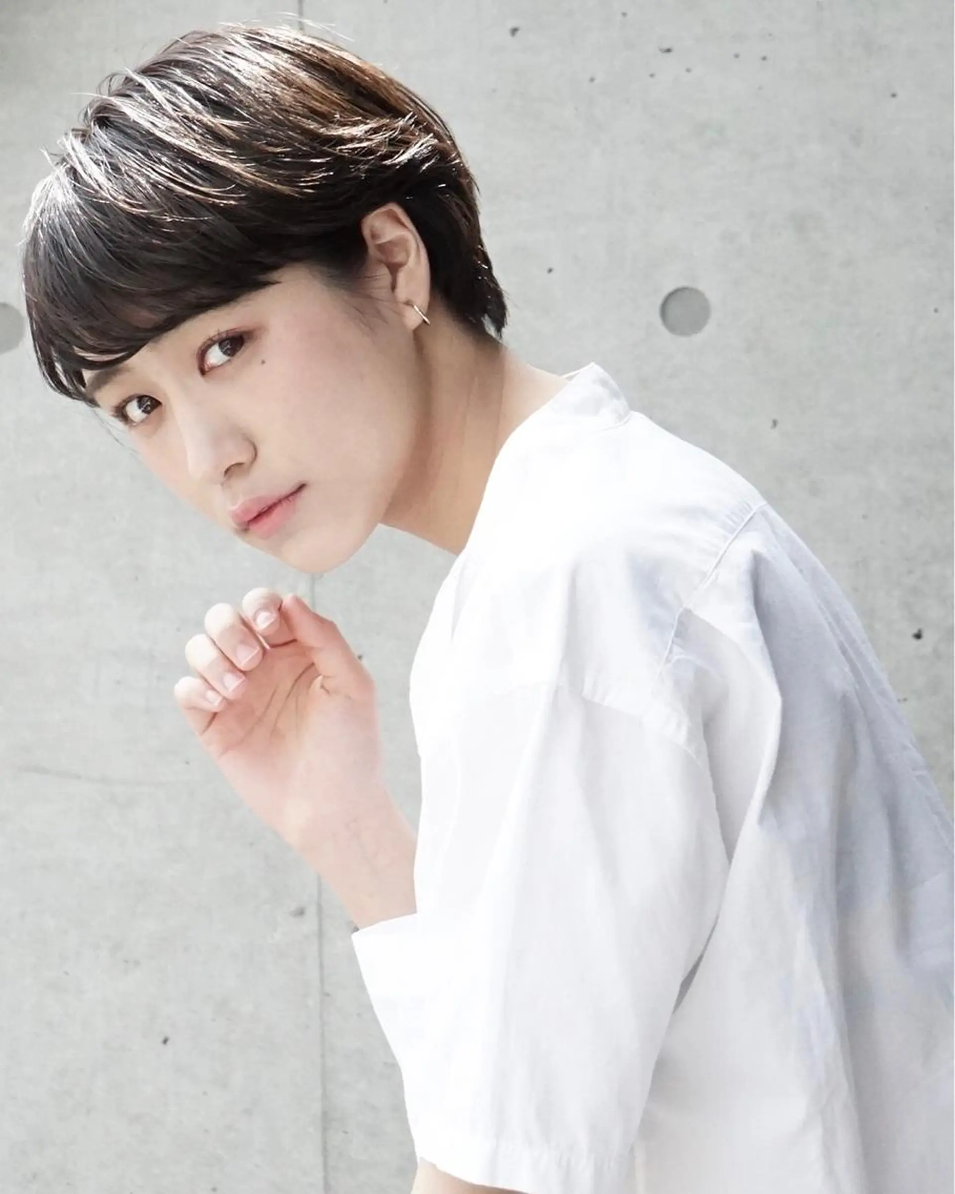 ショート パーマ 似合わせ レイヤー須川のヘアスタイル