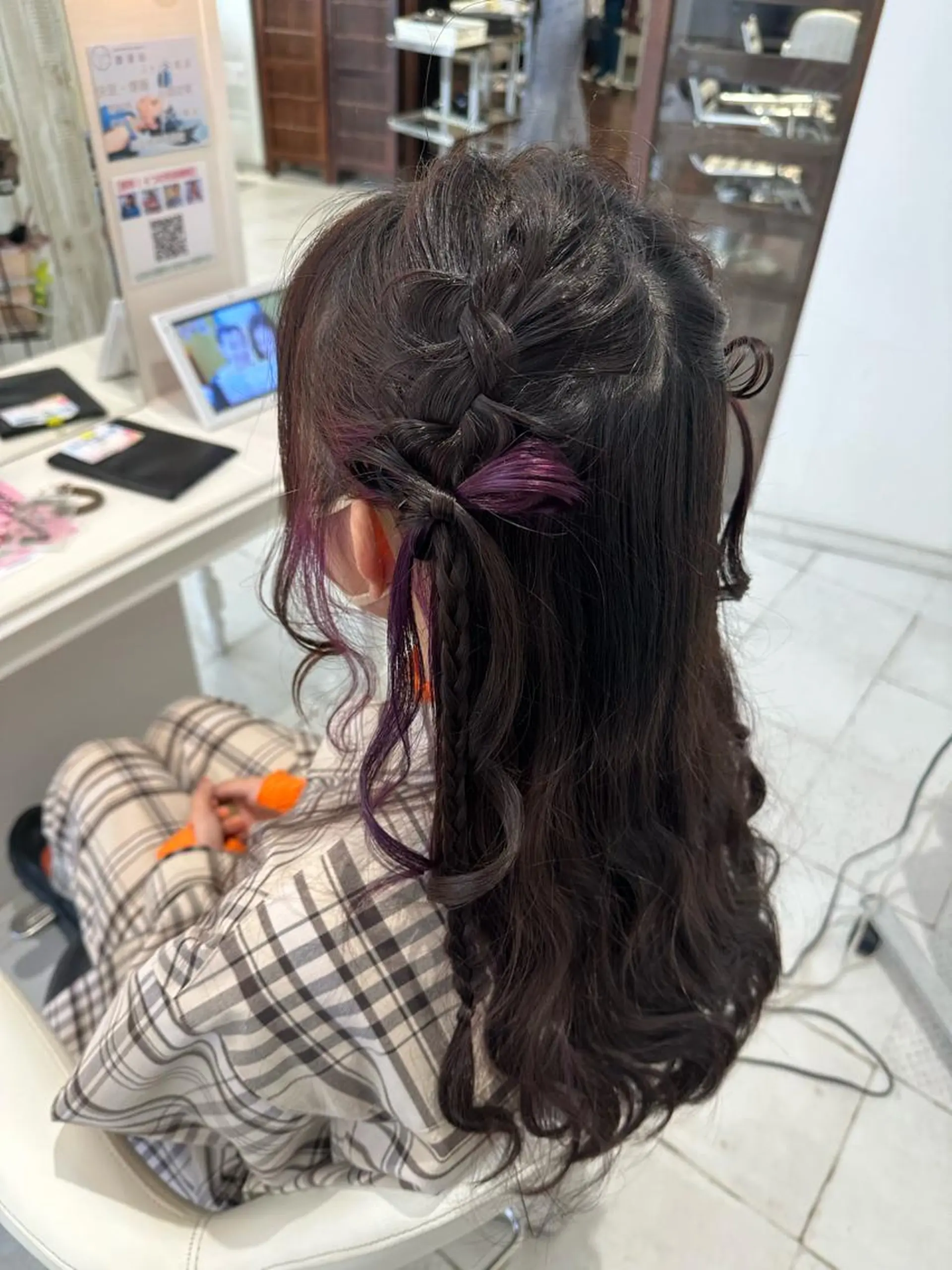 ロング ヘアアレンジ ヘアセット 艶髪/酸性ストレート /髪質改善/内村麻衣のヘアスタイル