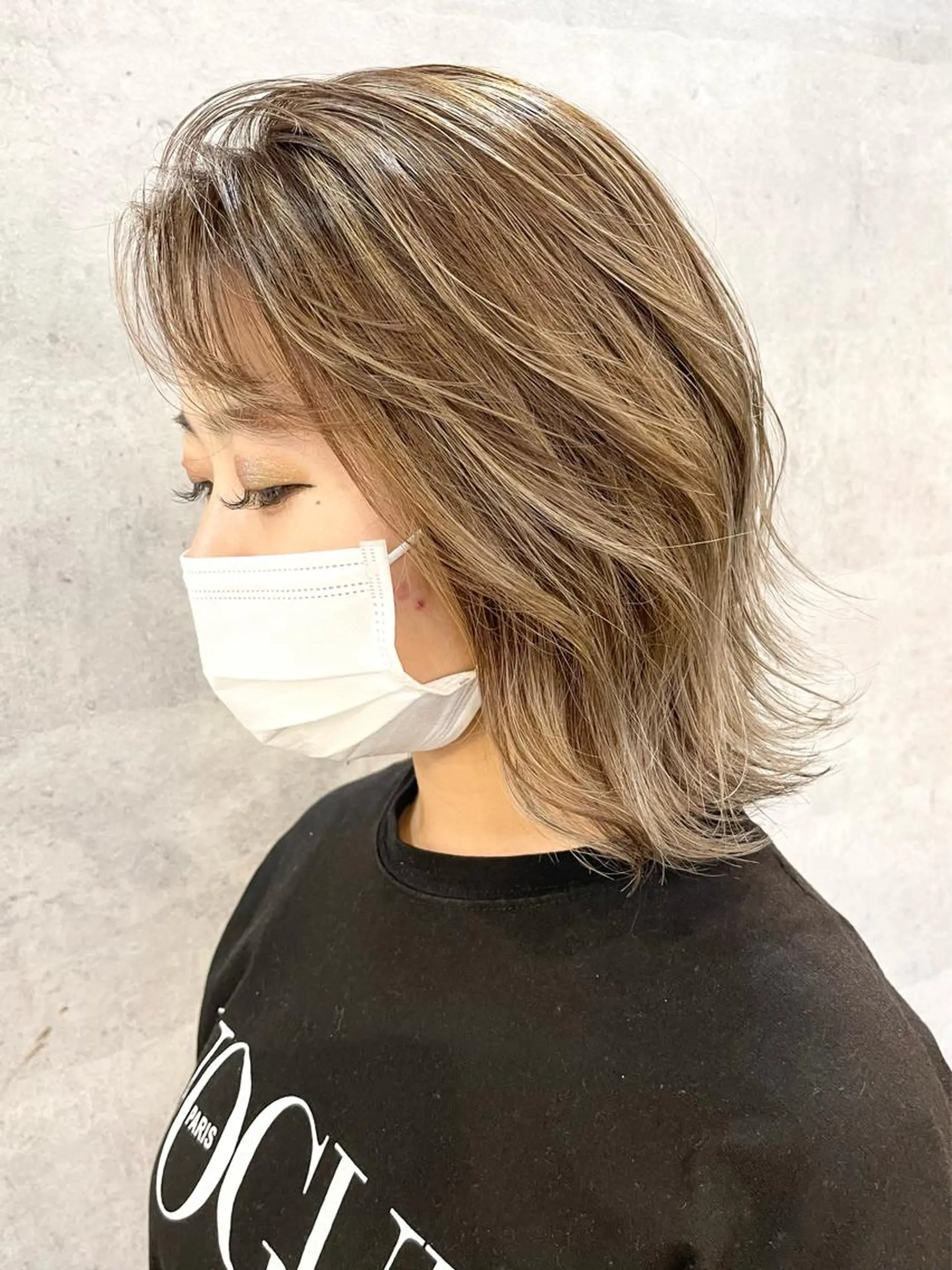 ミディアム カット ヘアカラー トリートメント KYOKO 【Bear】のヘアスタイル
