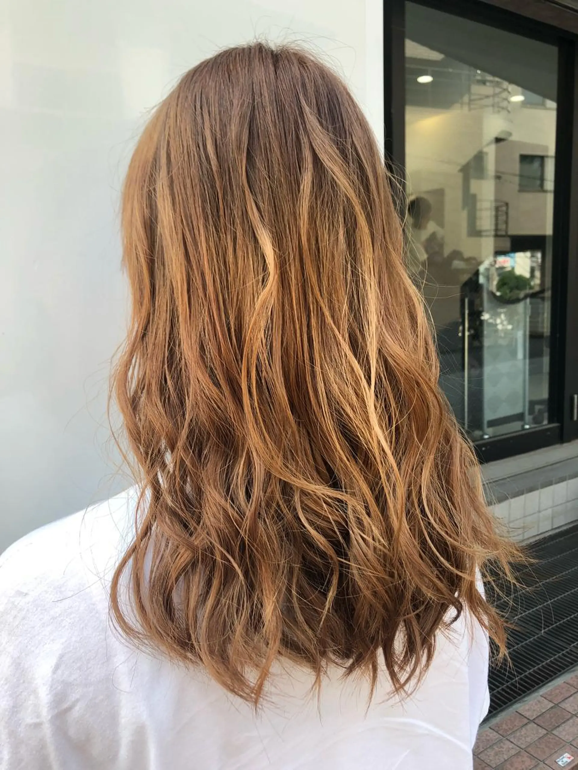 ロング ヘアカラー トリートメント 縮毛矯正の達人 ☆　松本のヘアスタイル