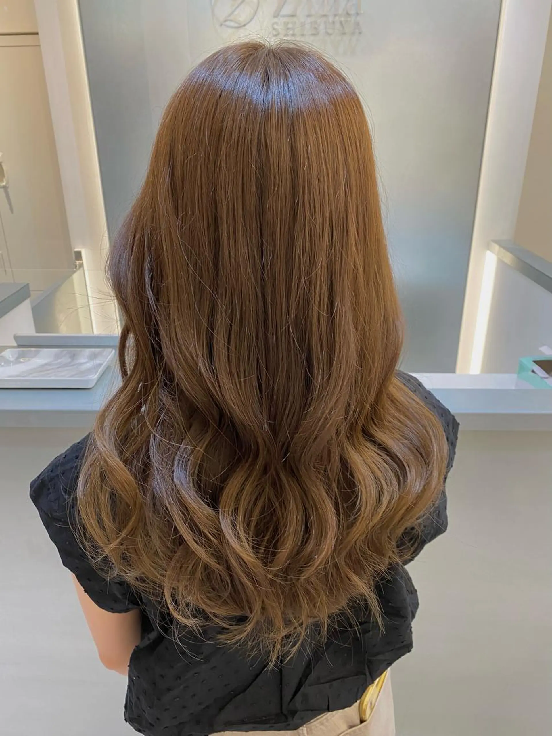 セミロング カラー カット ヘアカラー トリートメント 中村 かおりのヘアスタイル