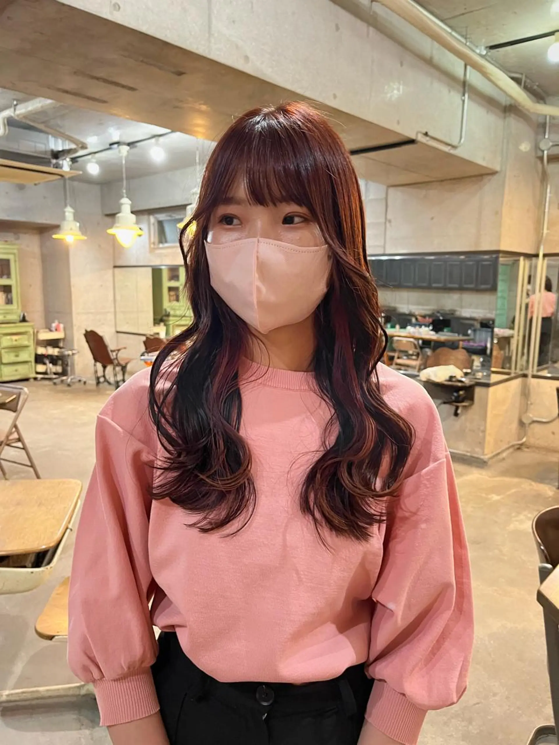 ロング デザインパーマ メンズカット 郁美のヘアスタイル