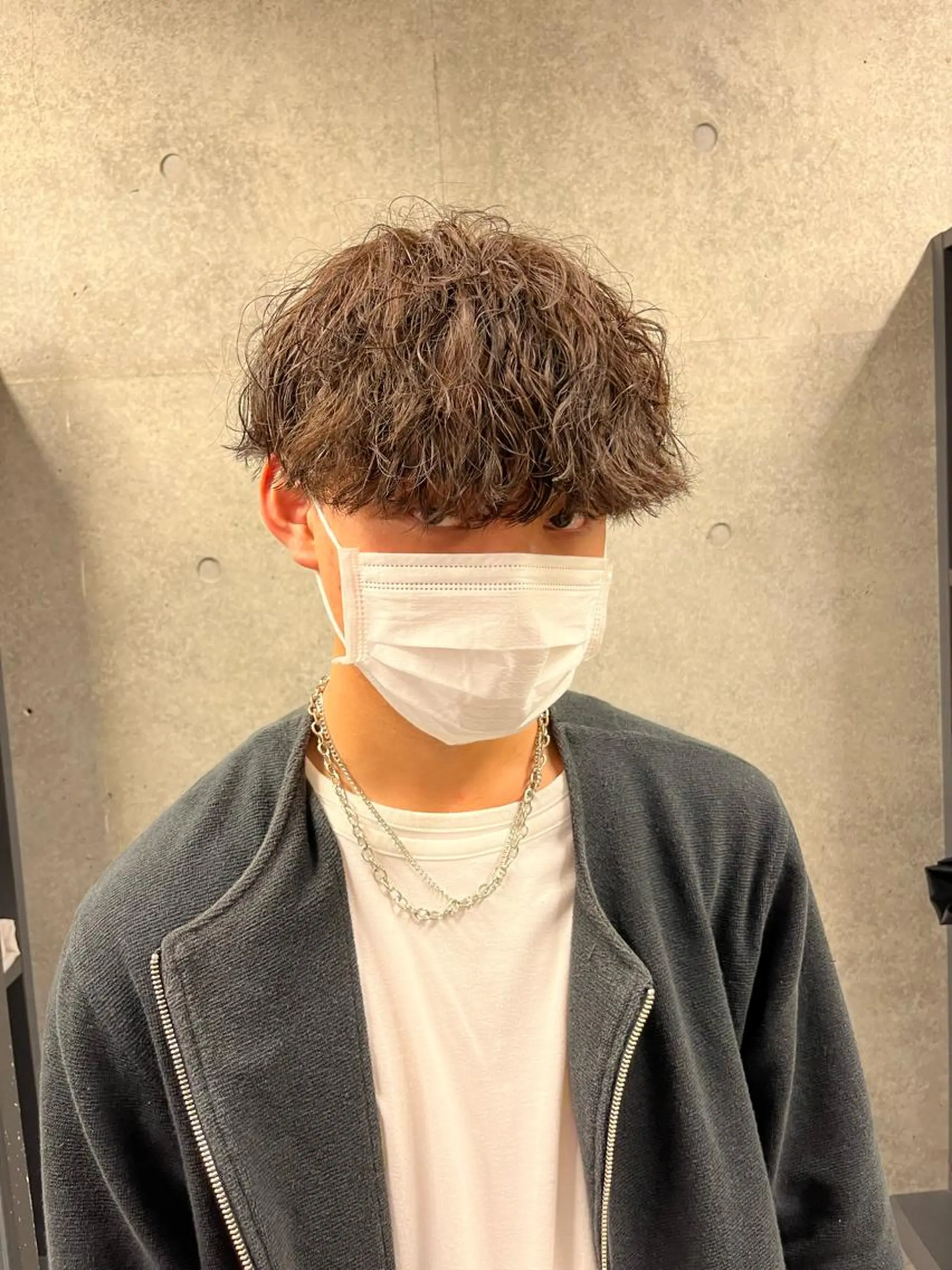 ミディアム メンズ ミディアムパーマ メンズパーマ トリートメント レイヤー/パーマ sHOTAのヘアスタイル