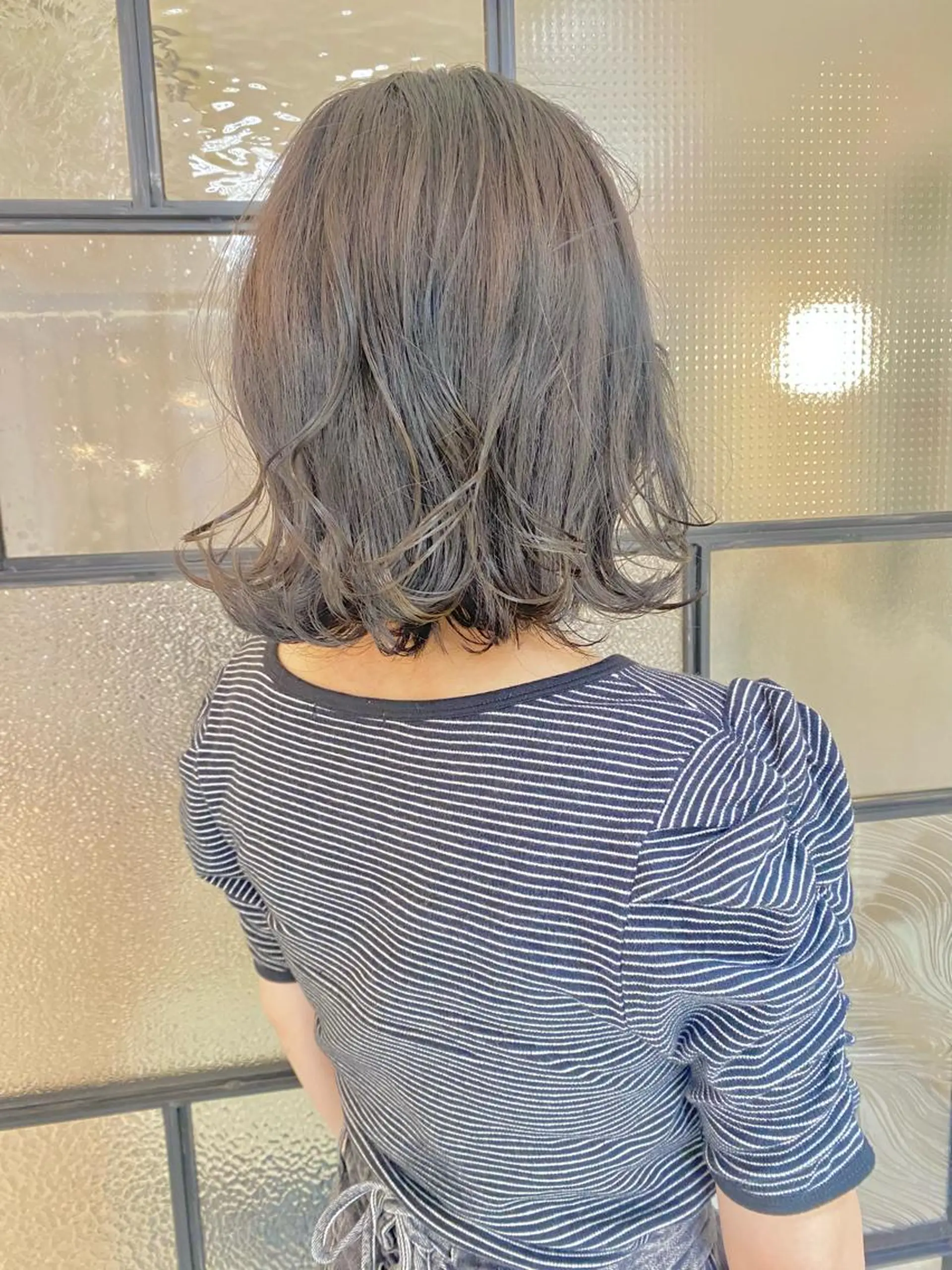 ミディアム カラー カット ヘアカラー 安永 涼のヘアスタイル