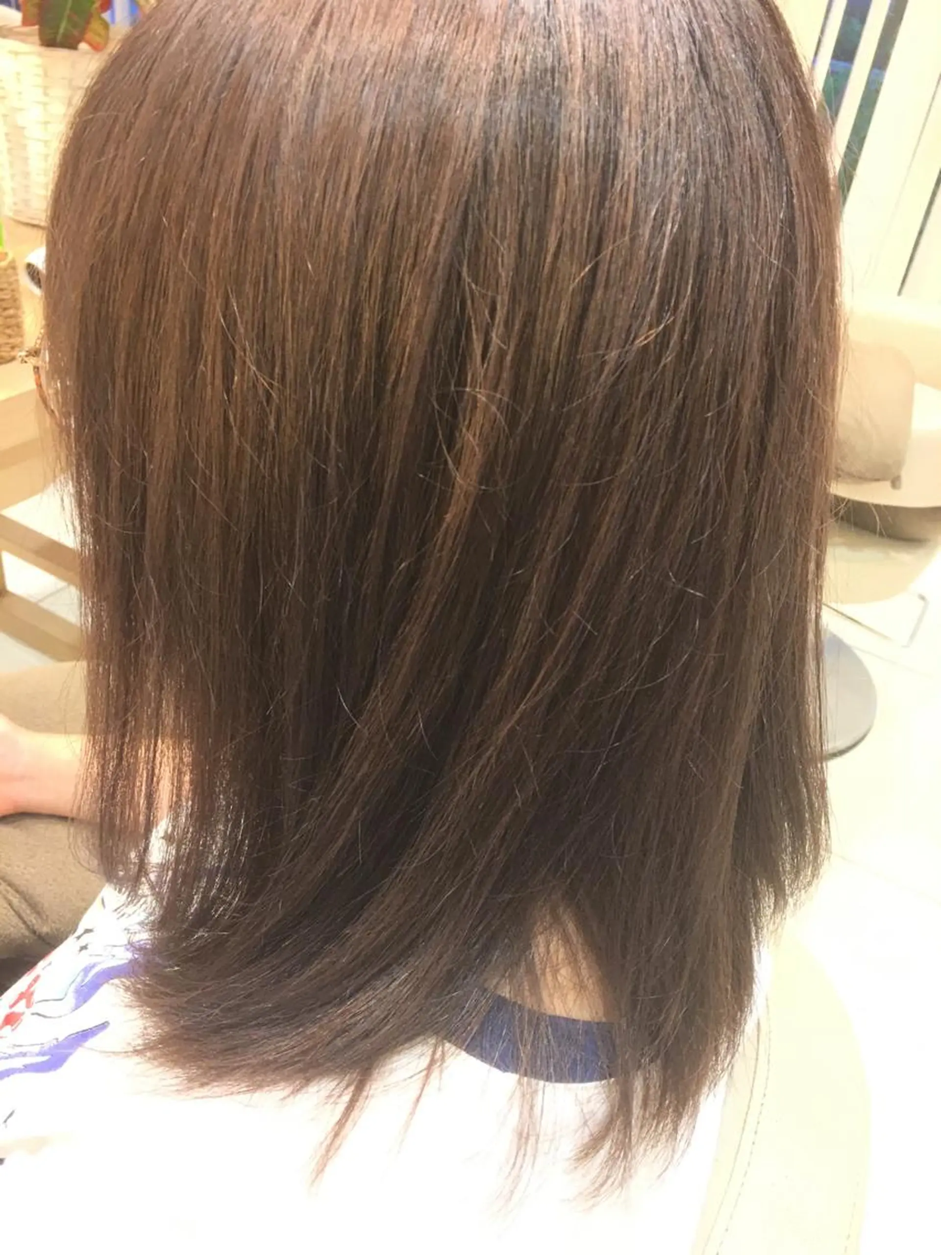 ミディアム カラー グレージュ ハイライトカラー オレンジ パープルカラー パープルグレージュ 小田原NO1 美容師 飯田飛翔のヘアスタイル