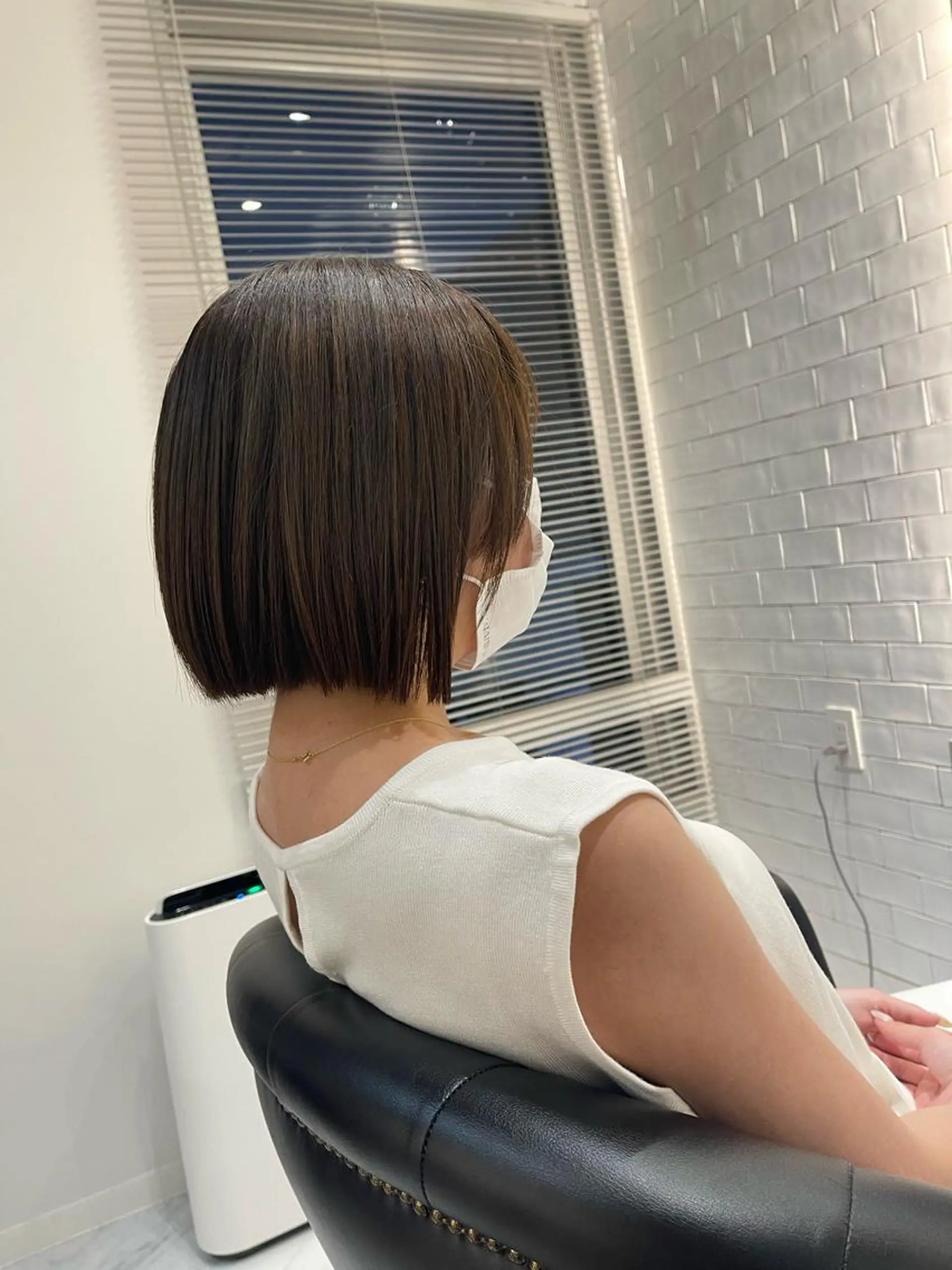 ショート カラー カット ヘアカラー トリートメント &chaLme   心斎橋所属・emi/髪質改善/ 韓国風/艶カラーのヘアスタイル