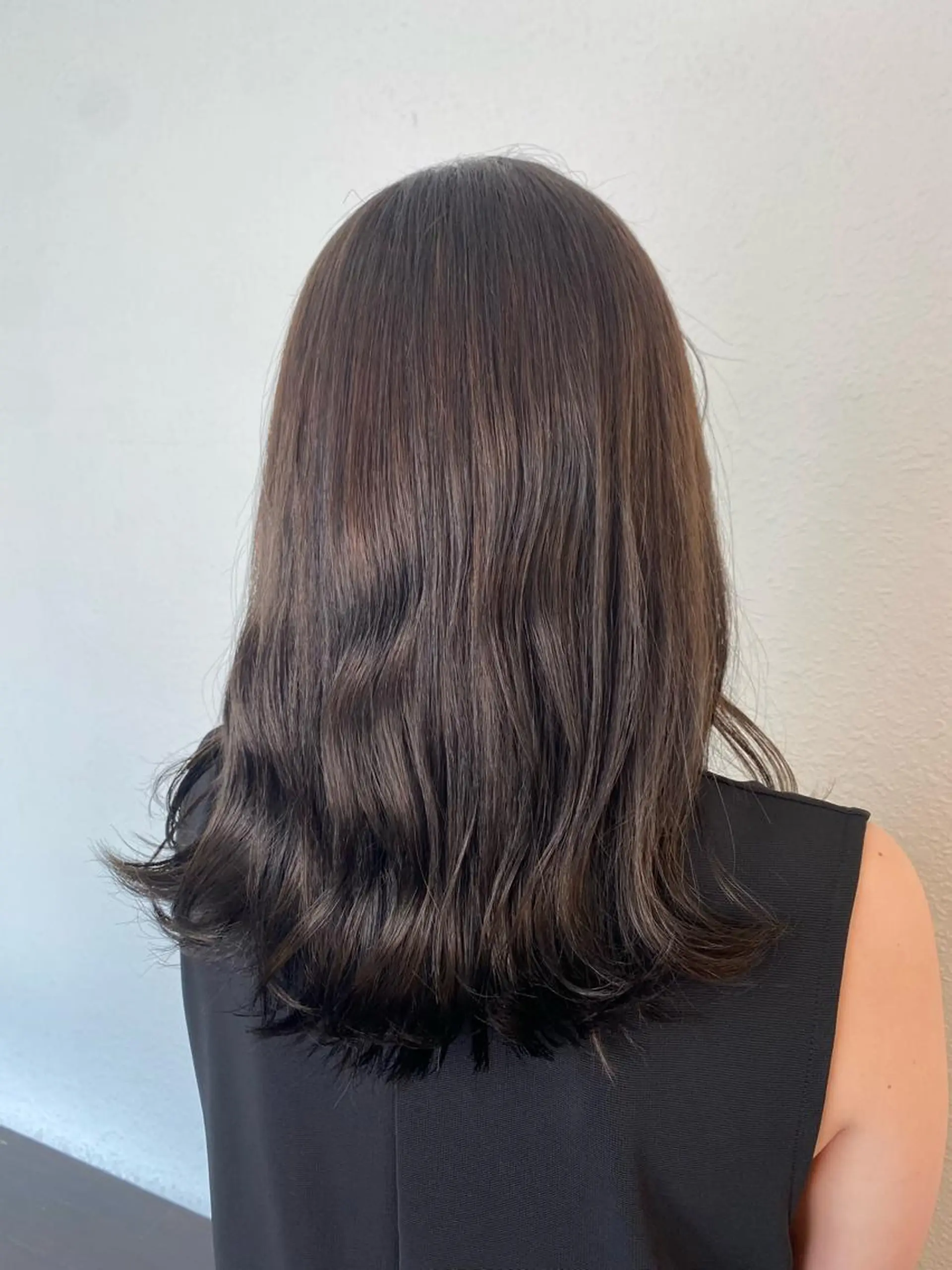 セミロング 名駅/艶韓国風ヘア miyabiのヘアスタイル