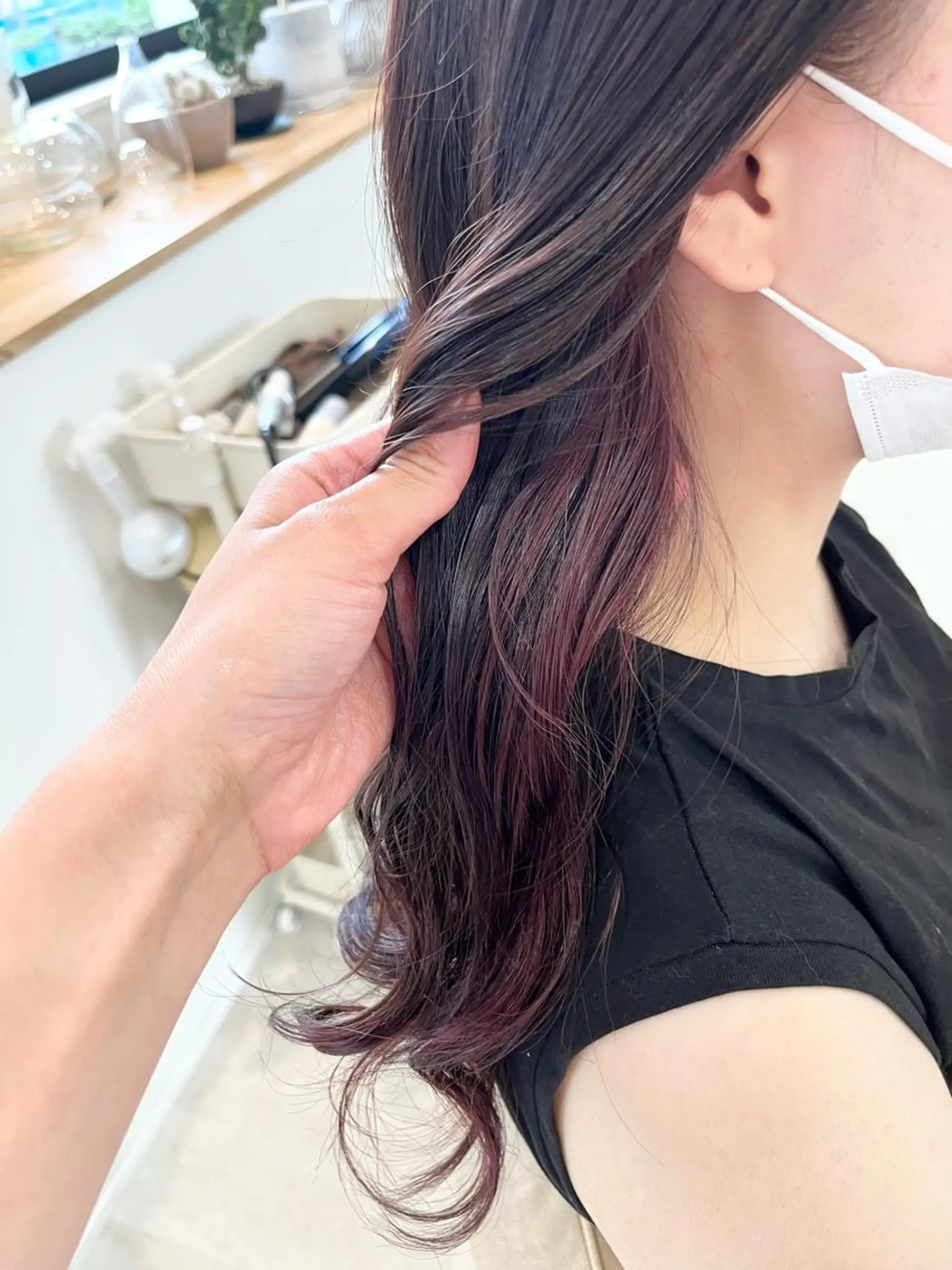 ロング ヘアカラー 加藤 明香里のヘアスタイル