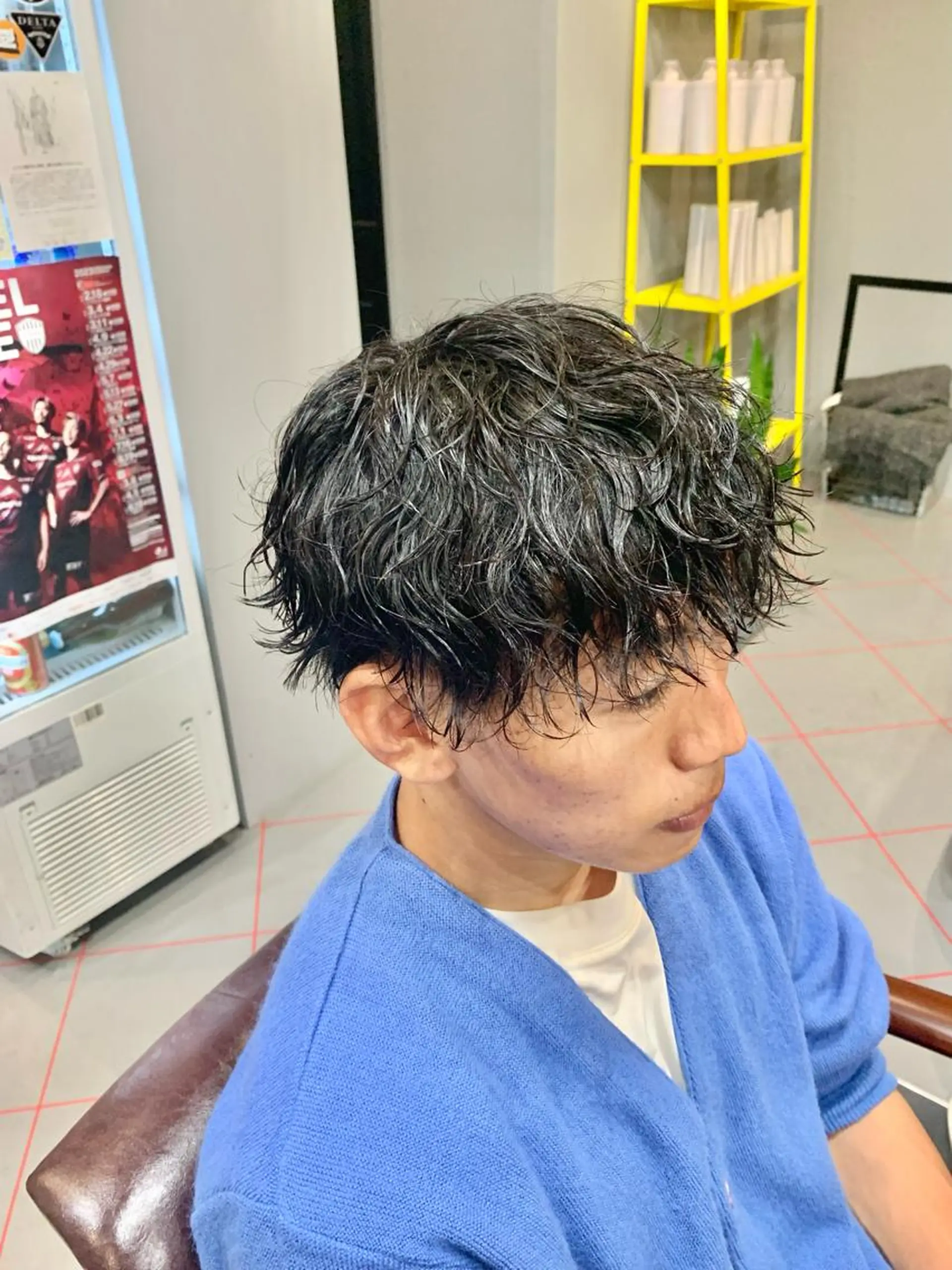 ショート パーマ メンズ 【扱いやすいパーマ】 眞鍋拓己のヘアスタイル