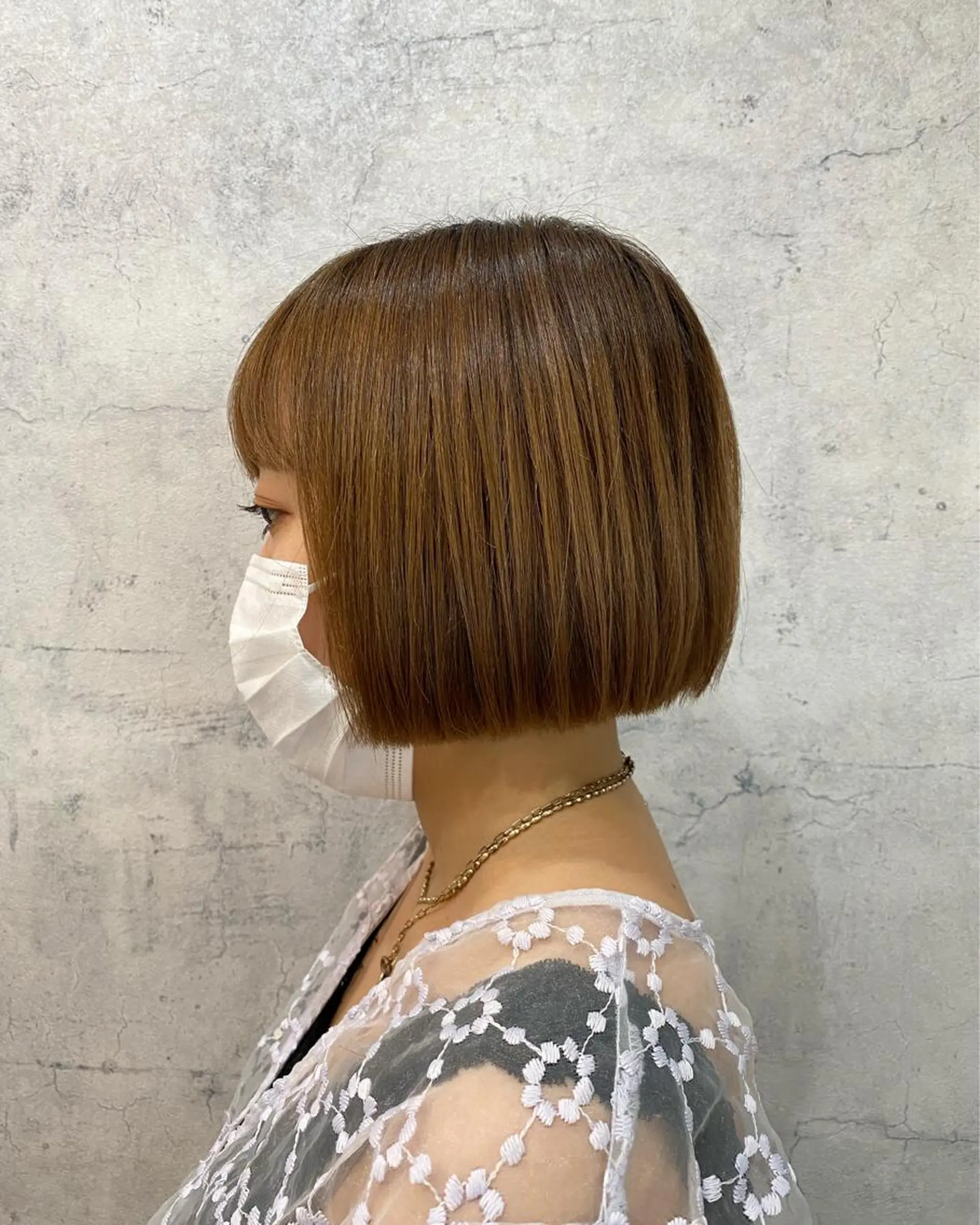 ショート 切りっぱなしボブ ボブ yuite 新河岸のヘアスタイル