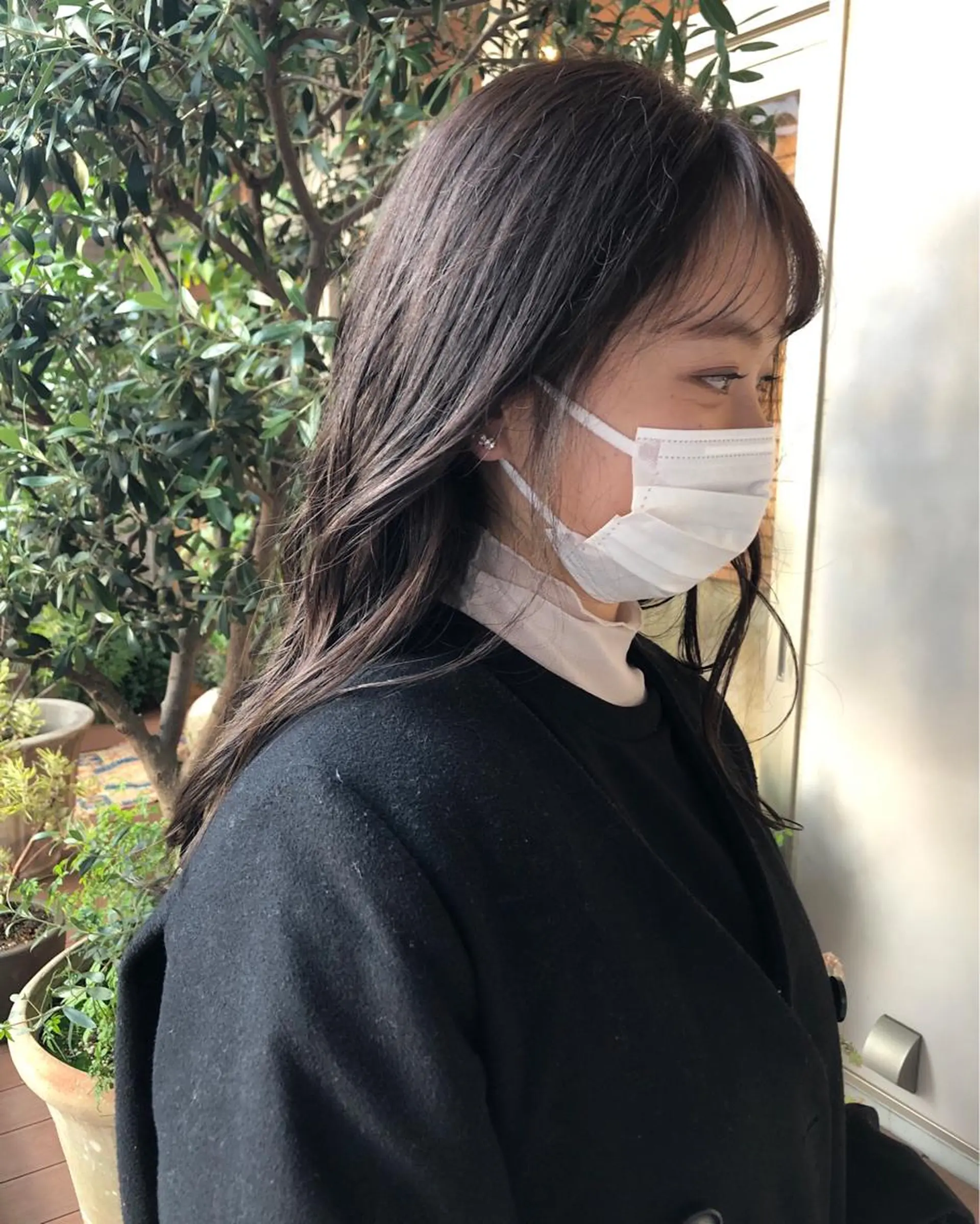 ロング カラー グレージュ ロング Memories 銀座のヘアスタイル