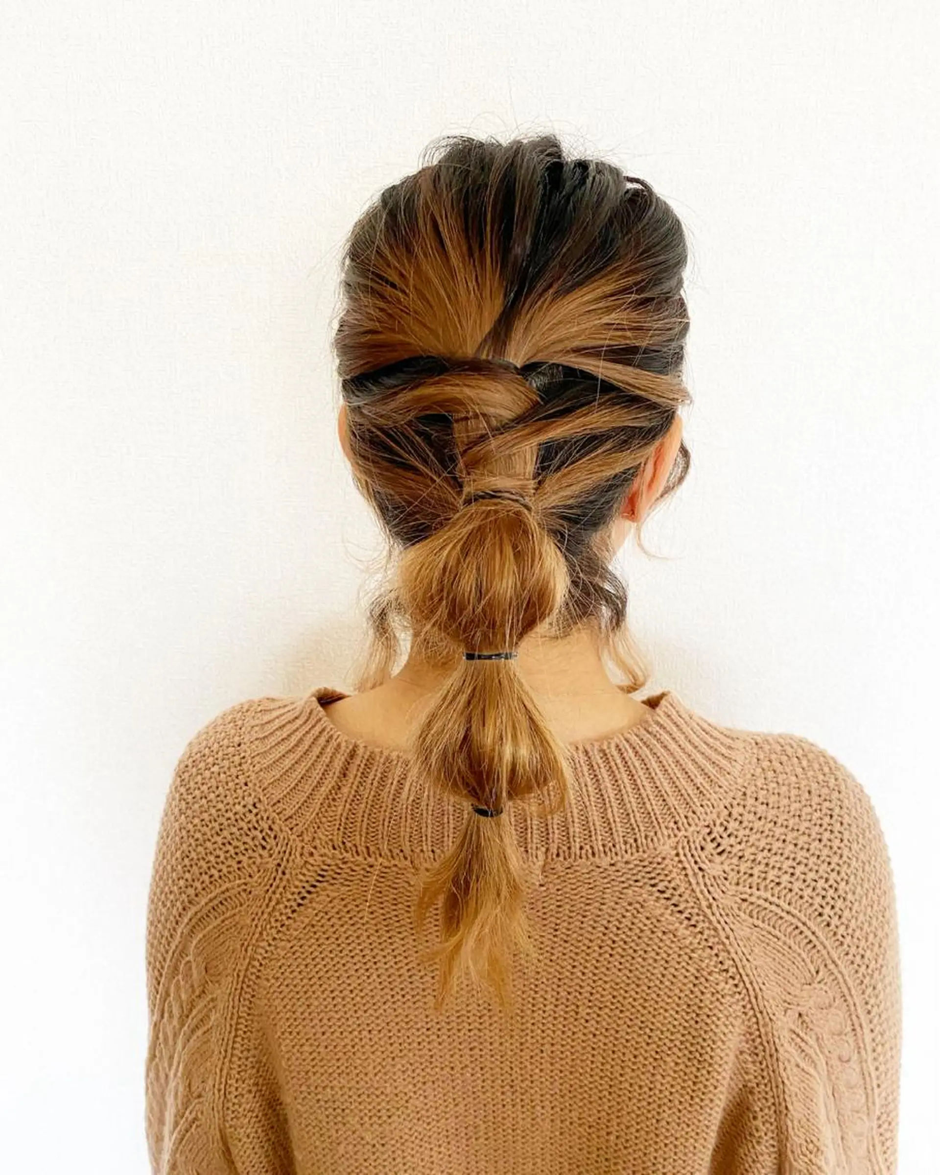 セミロング ヘアアレンジ 志賀 あずみのヘアスタイル