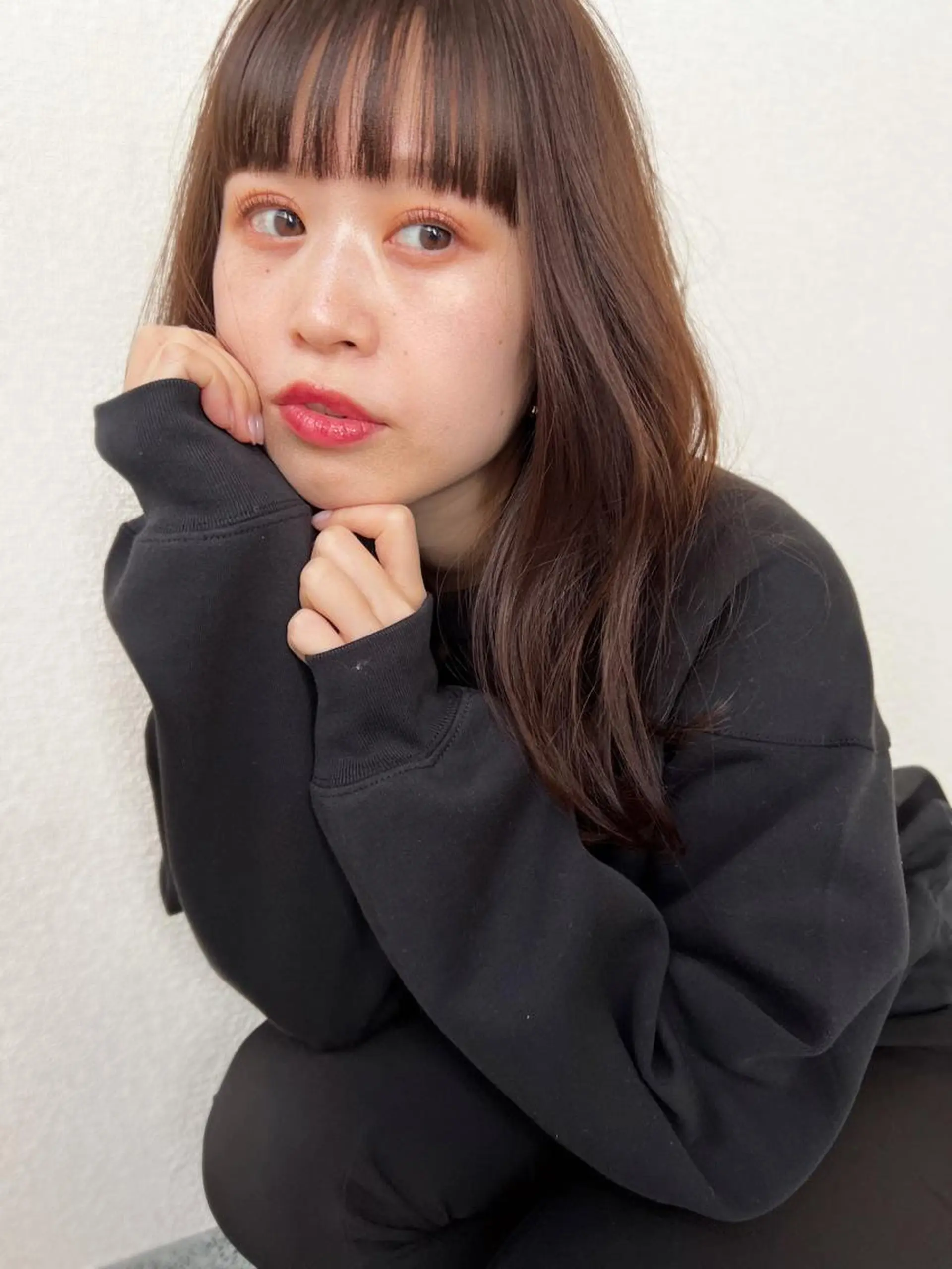 セミロング ヘアアレンジ カット 田中 あやなのヘアスタイル