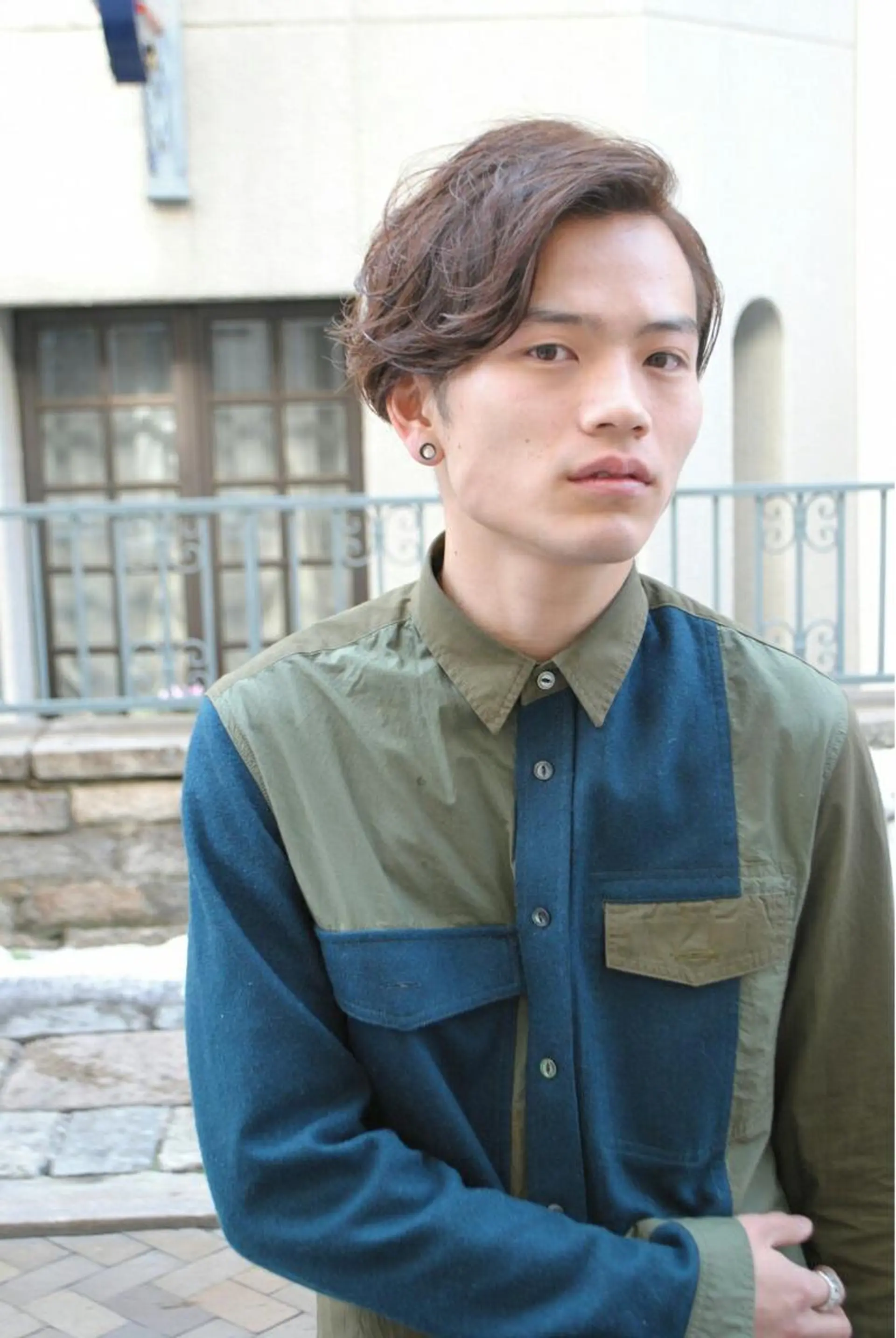 ショート カラー パーマ メンズ 川俣 洋仁のヘアスタイル