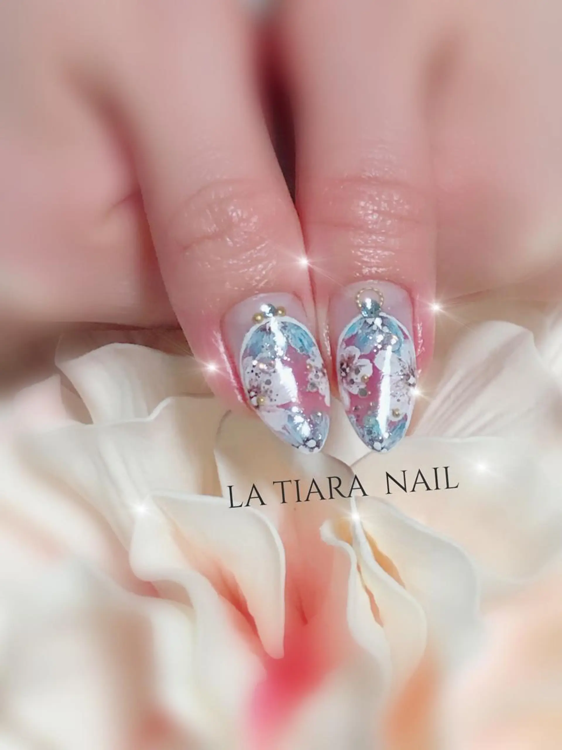 ネイル ハンドネイル Blue bird  nailのネイルデザイン