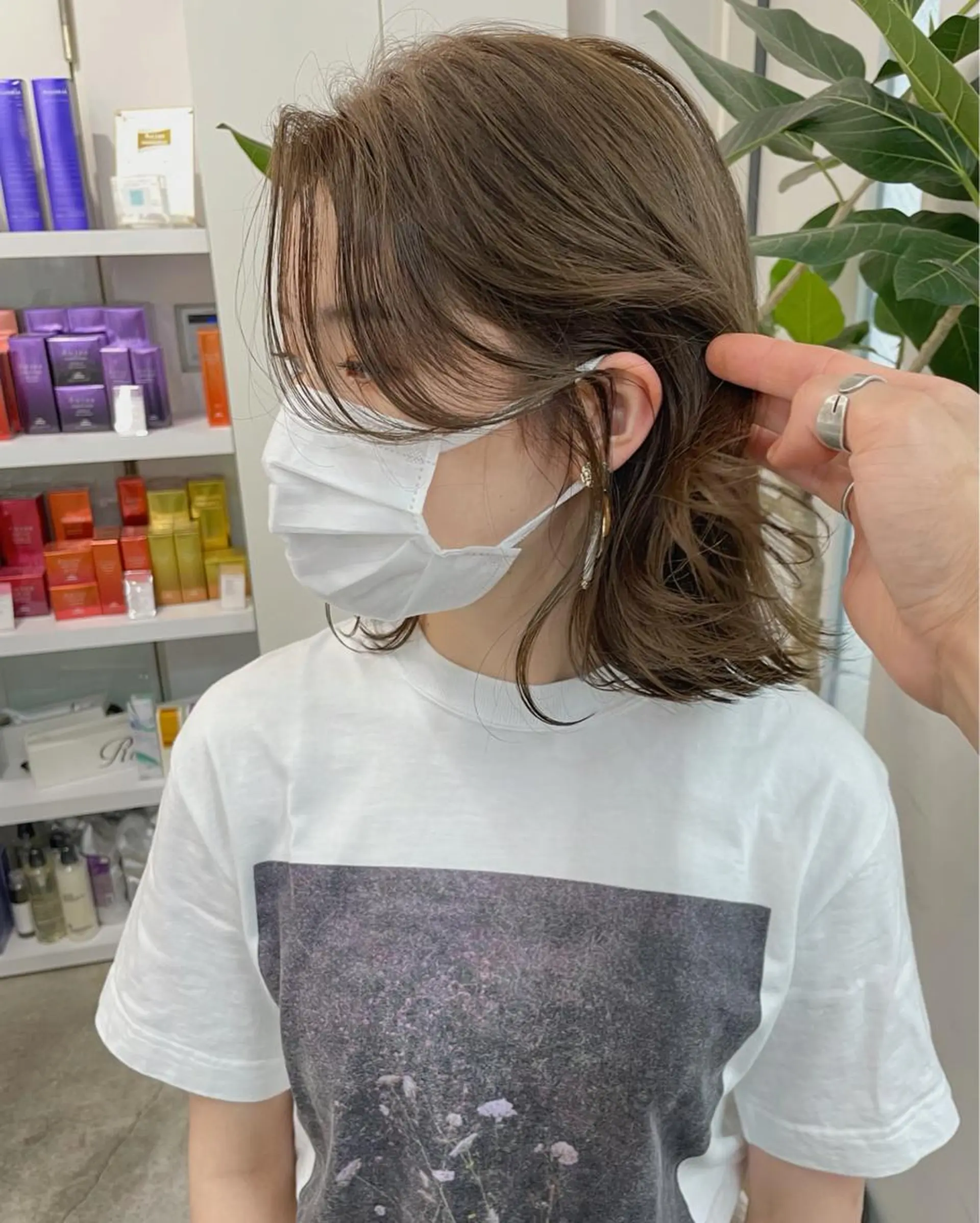 ミディアム くびれヘア 韓国風/髪質改善 赤み消し✨junkiのヘアスタイル