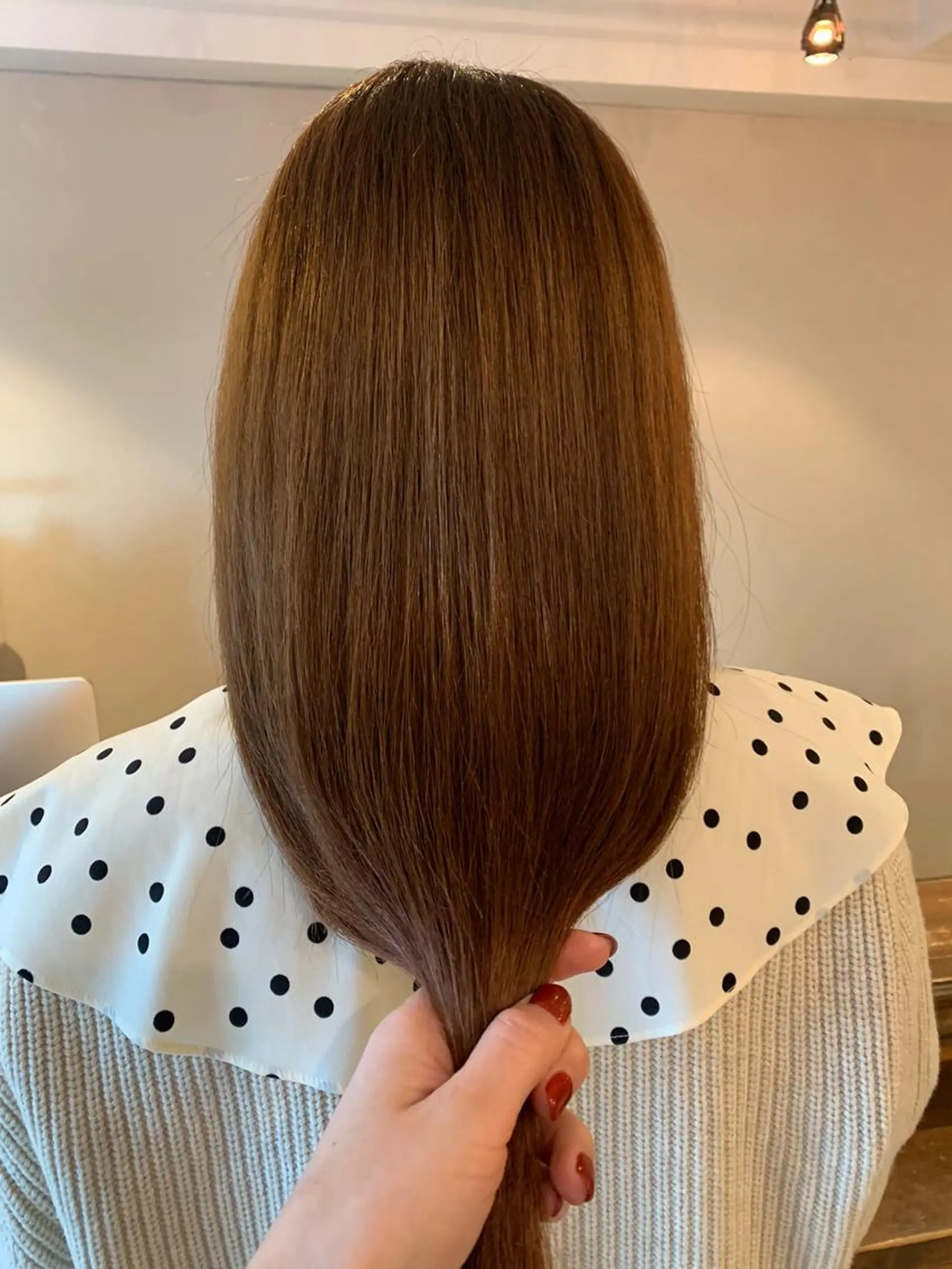 ロング カラー 透明感/オリーブ/ グレージュ/YUKAのヘアスタイル