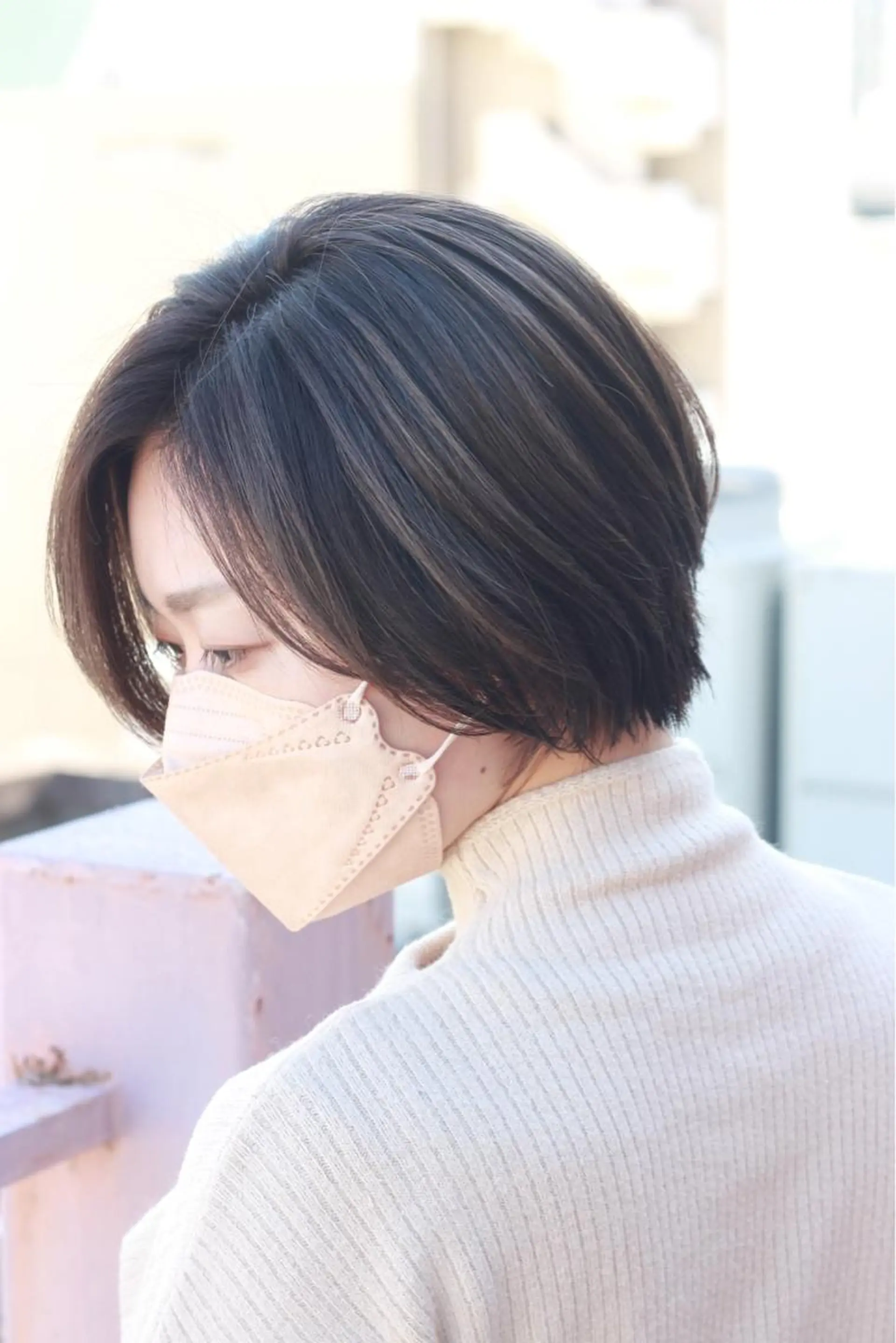 ショート カラー グレージュ ハイライトカラー ハイライト ヘアカラー Viage （ビアージュ）のヘアスタイル