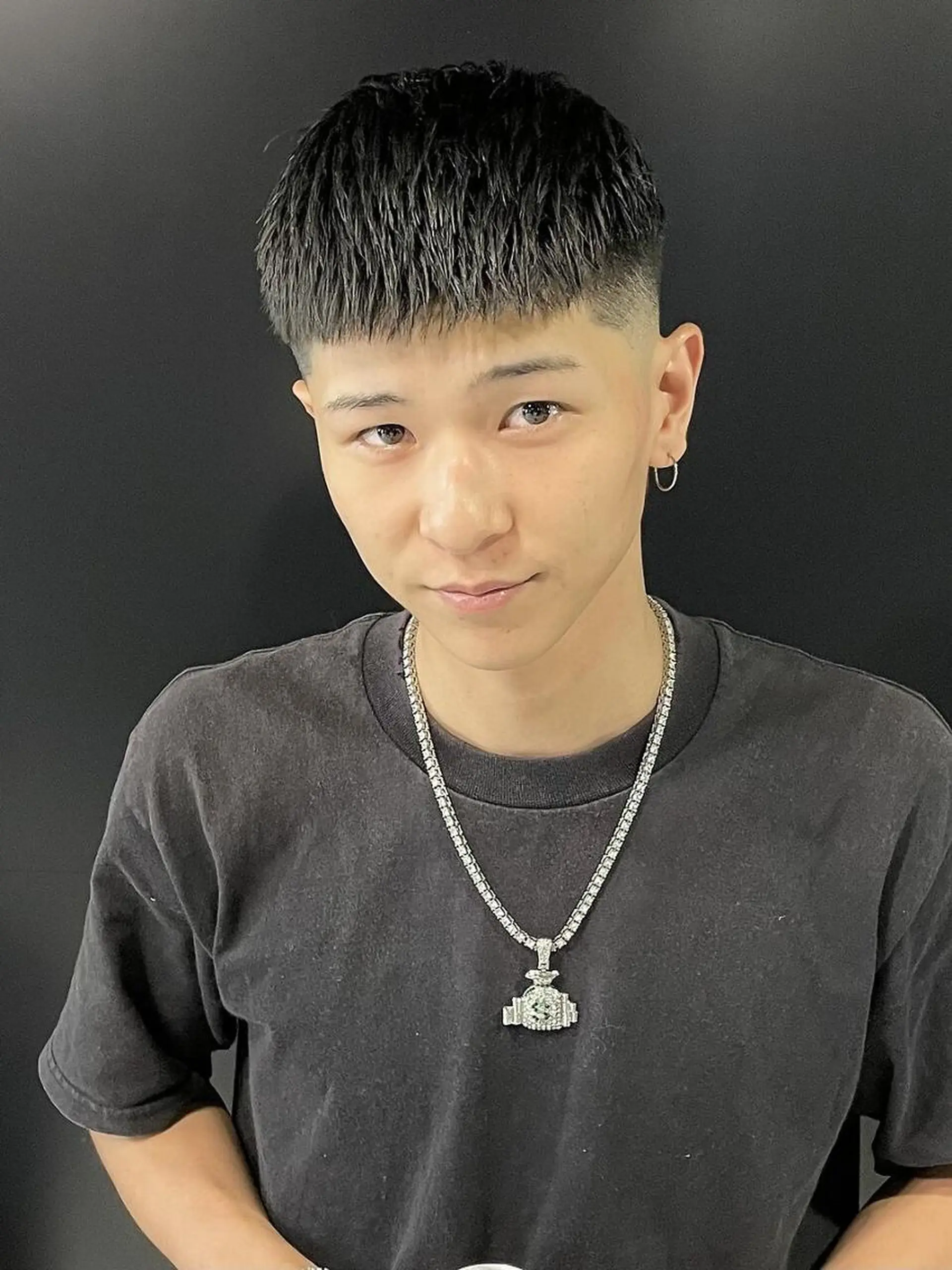 ショート メンズ カット ヘアセット メンズサロン【owl 心斎橋】難波/アメ村のヘアスタイル